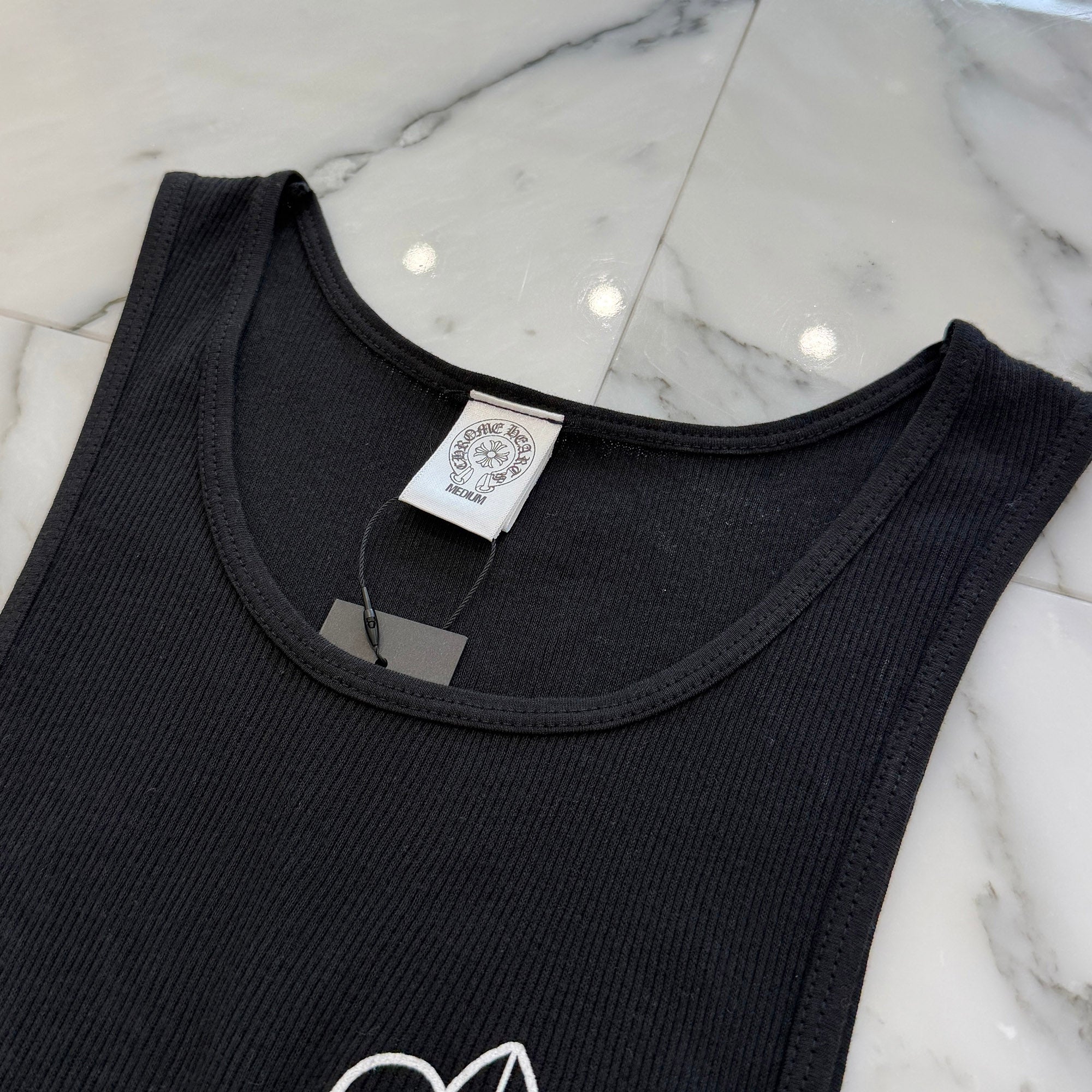 CHROME HEARTS BS Flare Side T Bar Logo Tank Top Size M クロムハーツ BSフレア サイドTバーロゴ プリント タンクトップ サイズM