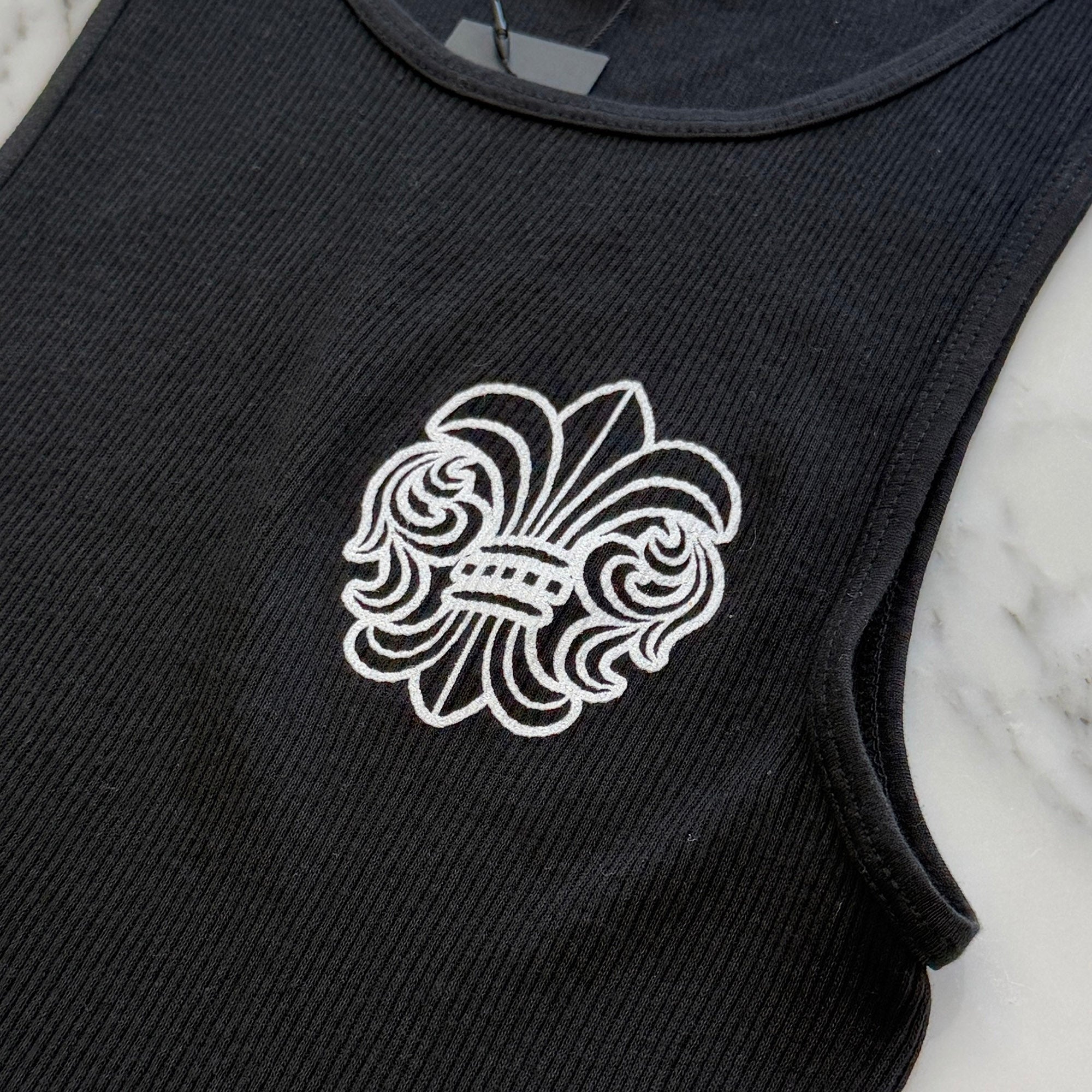 CHROME HEARTS BS Flare Side T Bar Logo Tank Top Size M クロムハーツ BSフレア サイドTバーロゴ プリント タンクトップ サイズM