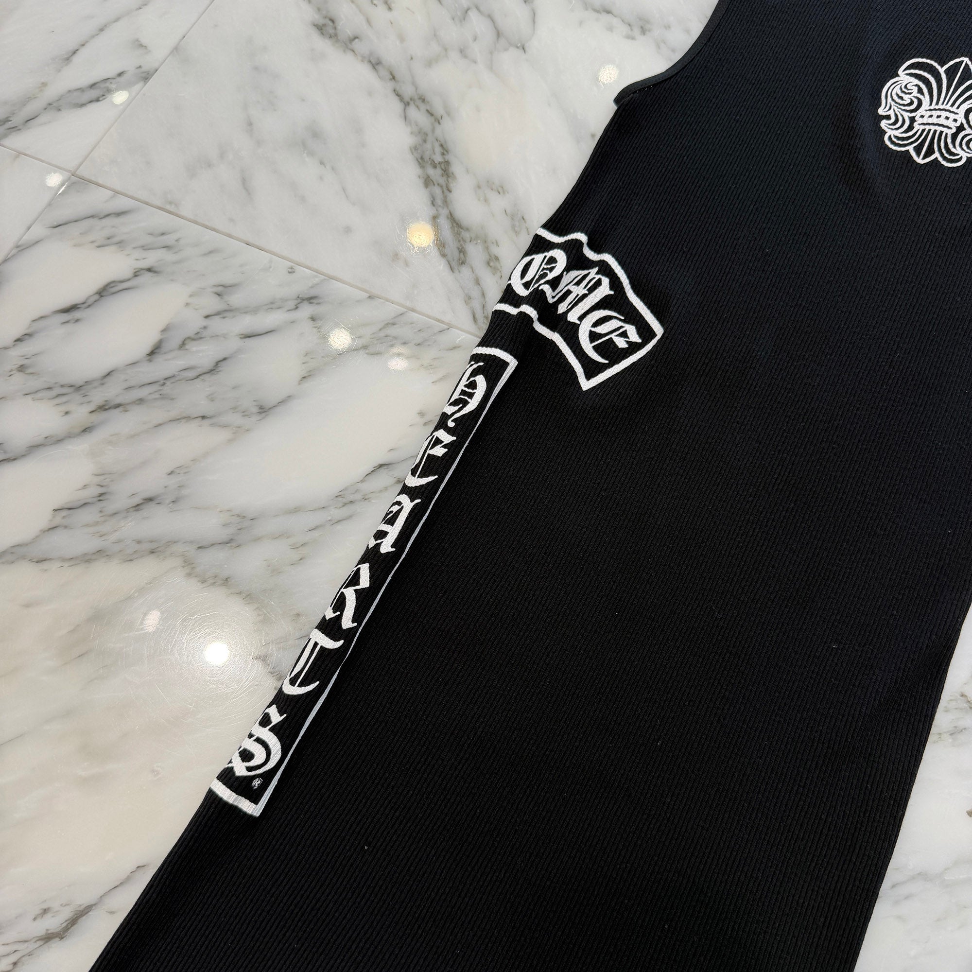 CHROME HEARTS BS Flare Side T Bar Logo Tank Top Size M クロムハーツ BSフレア サイドTバーロゴ プリント タンクトップ サイズM
