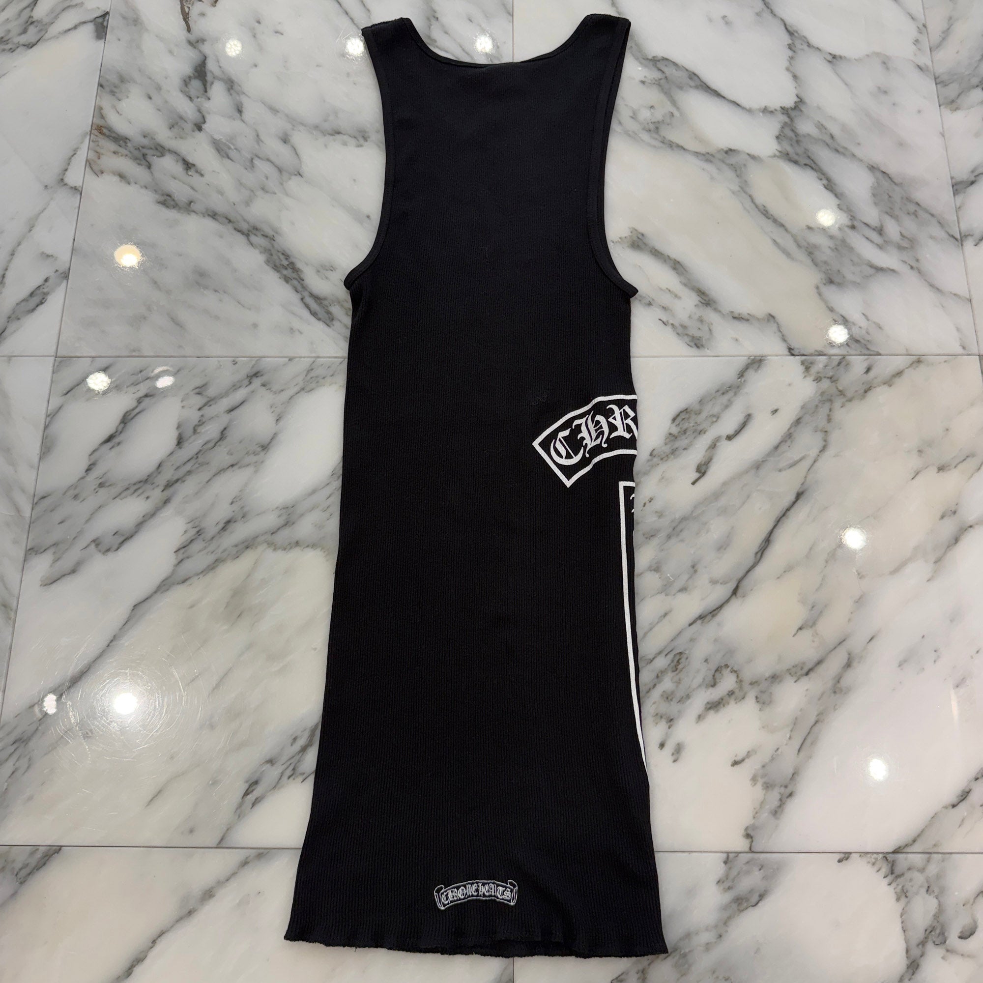 CHROME HEARTS BS Flare Side T Bar Logo Tank Top Size M クロムハーツ BSフレア サイドTバーロゴ プリント タンクトップ サイズM