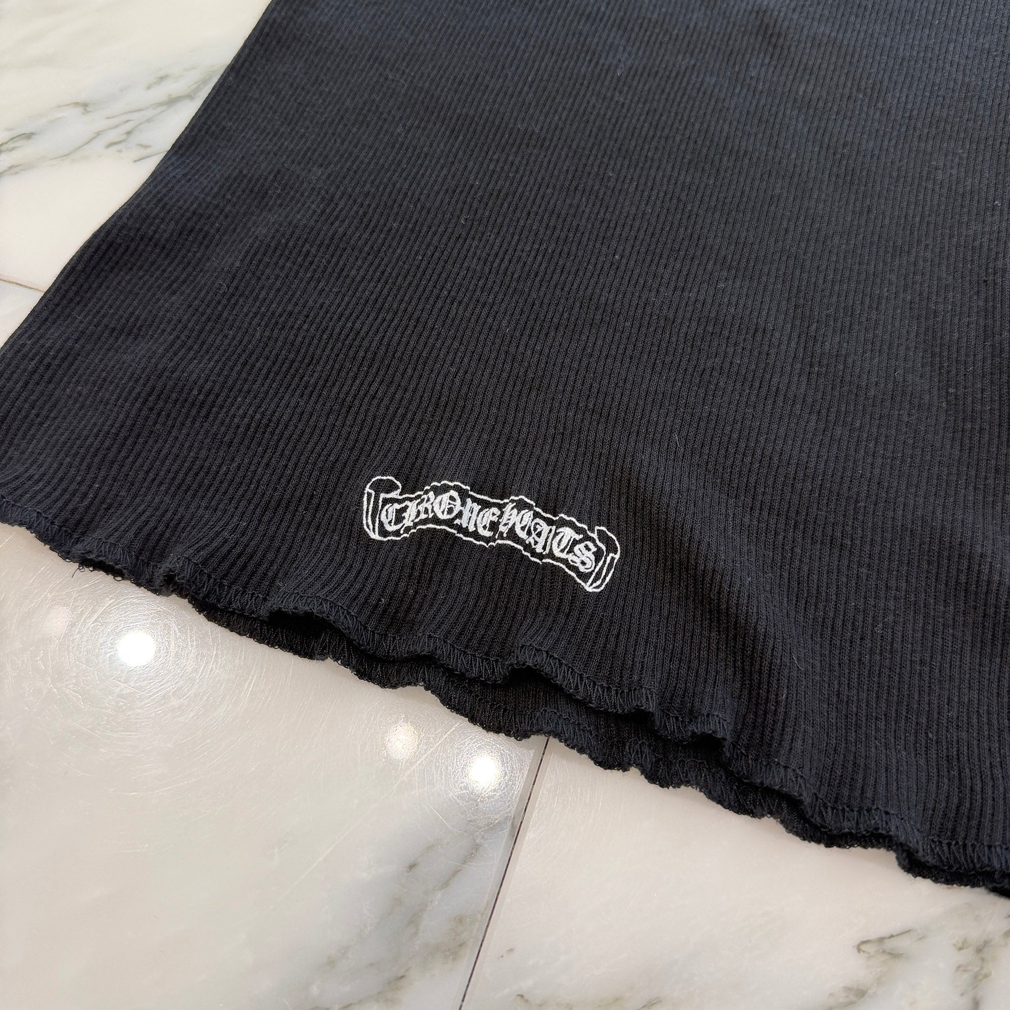 CHROME HEARTS BS Flare Side T Bar Logo Tank Top Size M クロムハーツ BSフレア サイドTバーロゴ プリント タンクトップ サイズM