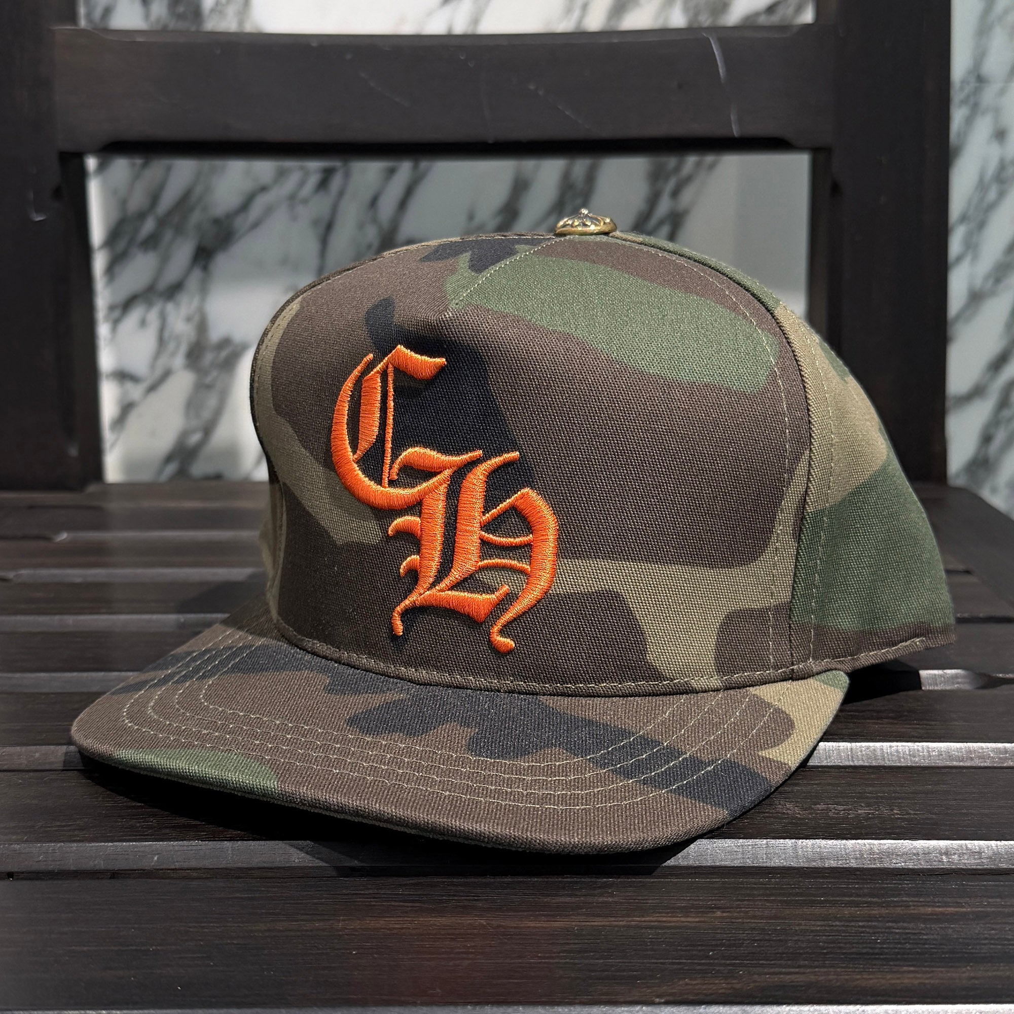 CHROME HEARTS CH Logo Embroidery Camo Baseball Cap Size ONE SIZE (53-60) クロムハーツ CHロゴ刺繍 カモフラージュ ベースボールキャップ サイズ ONE SIZE (53-60)