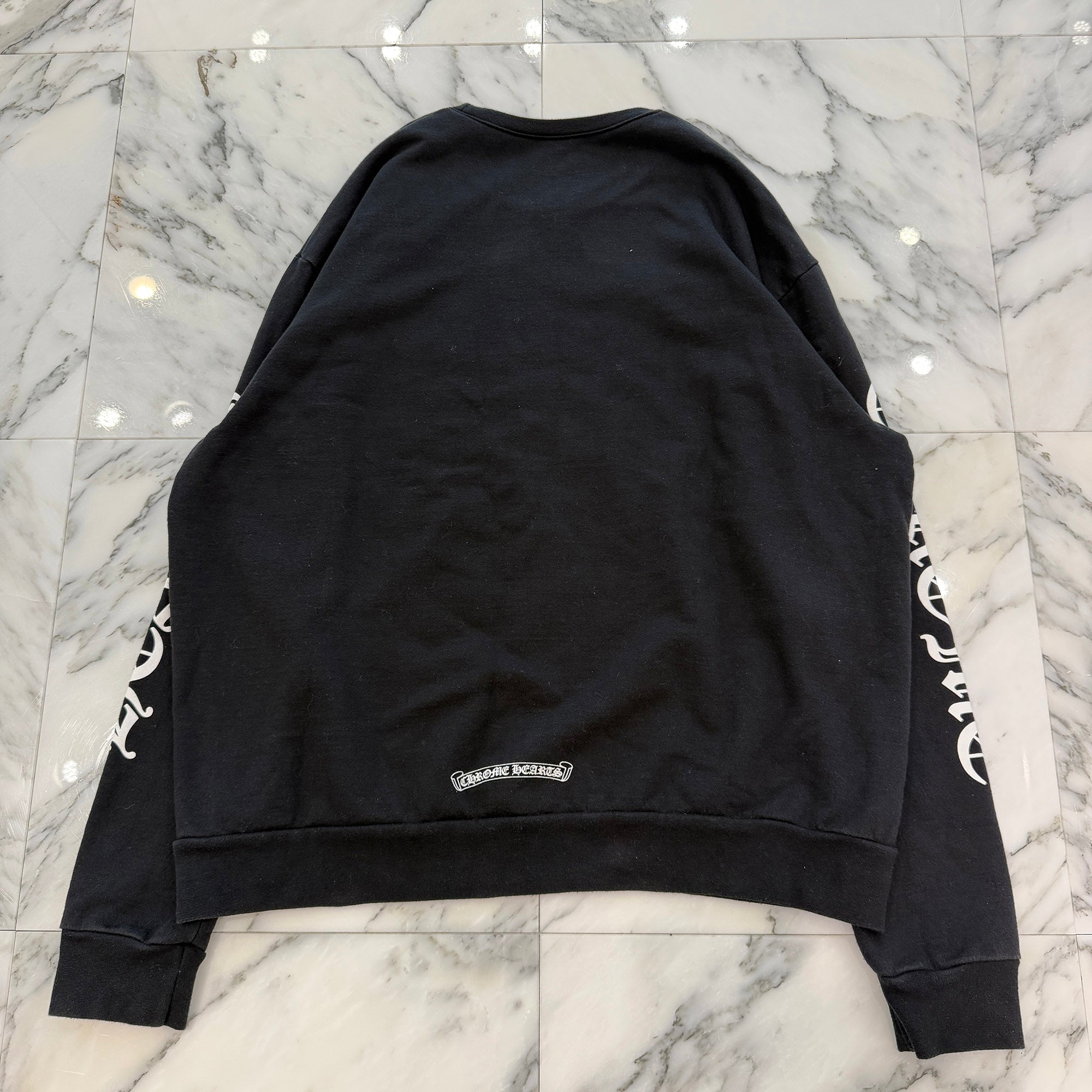 CHROME HEARTS Neck Logo Crewneck Sweatshirt Size M クロムハーツ ネックロゴクルーネックスウェットシャツ サイズM