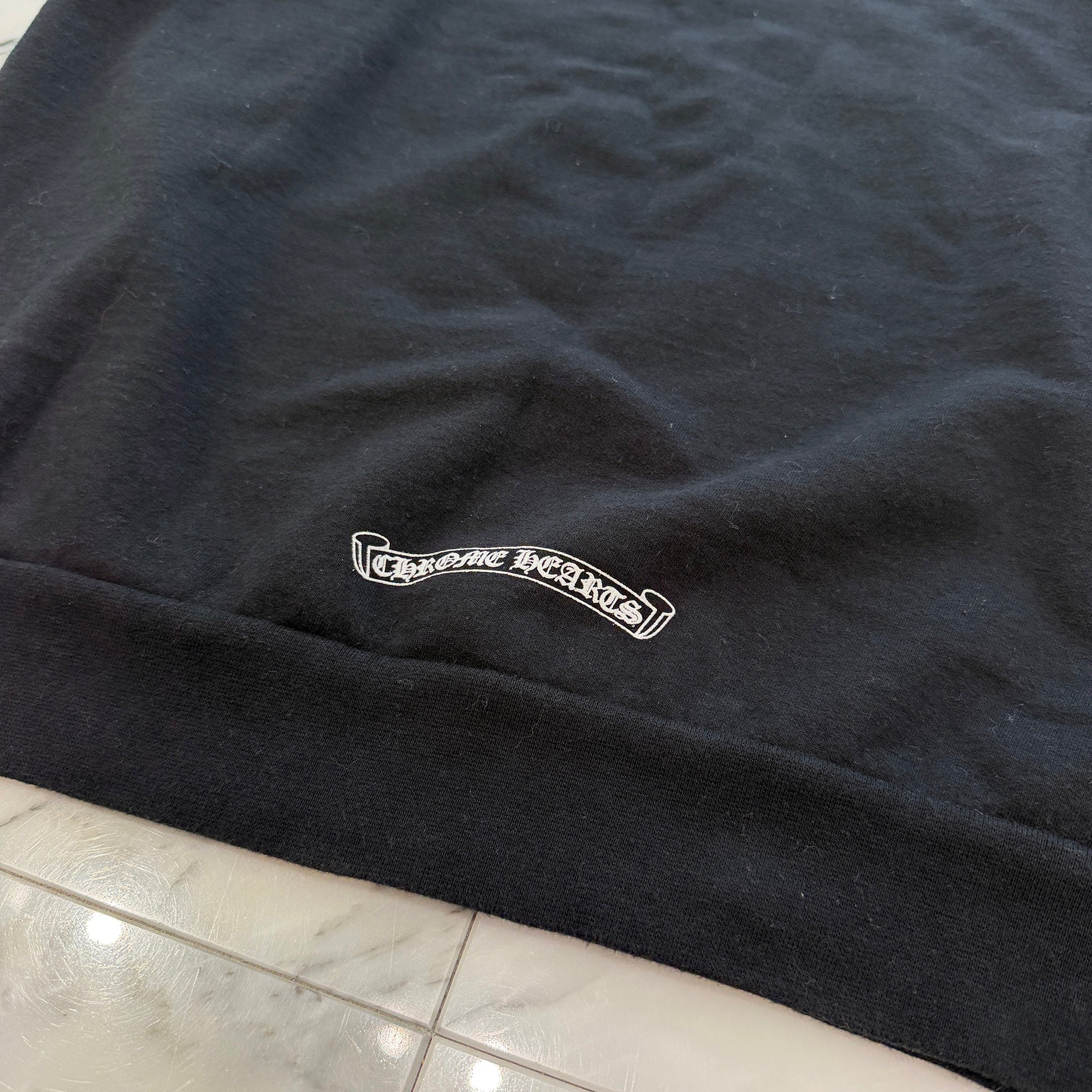 CHROME HEARTS Neck Logo Crewneck Sweatshirt Size M クロムハーツ ネックロゴクルーネックスウェットシャツ サイズM