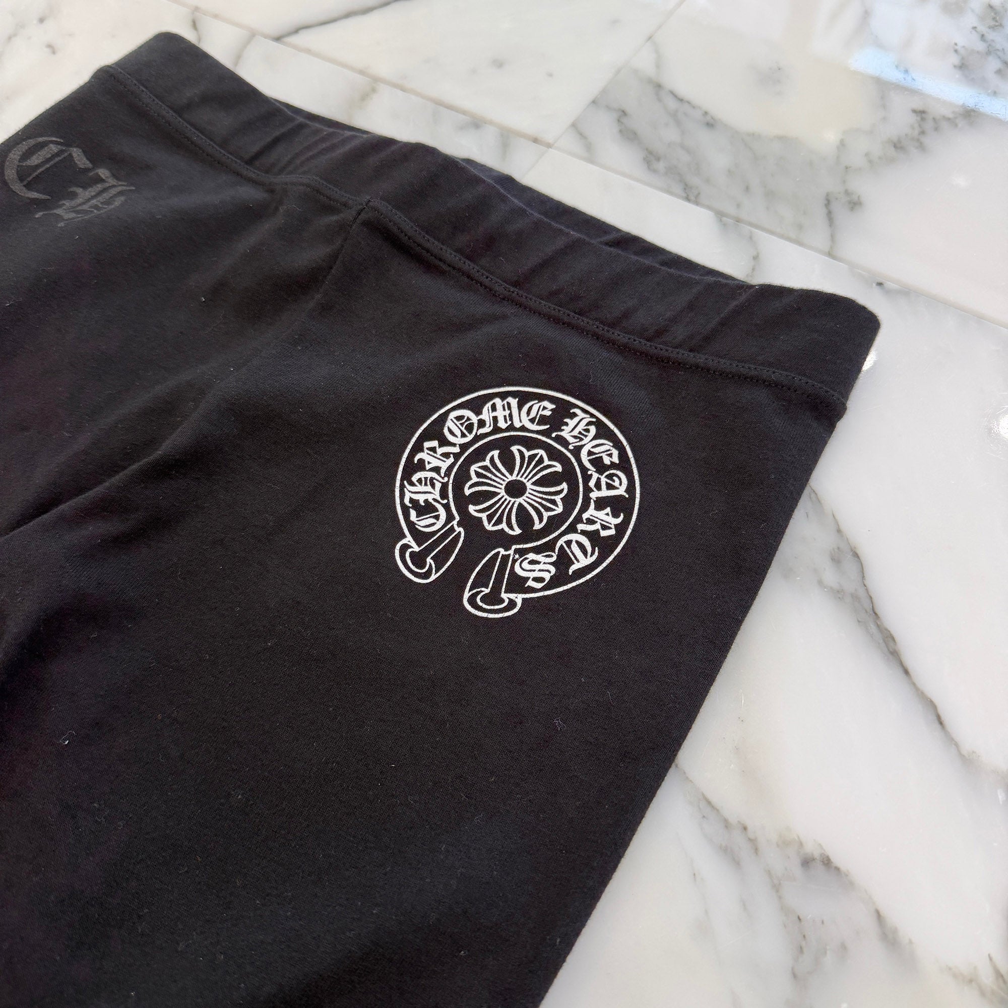 CHROME HEARTS Horseshoe Side Logo Sweat Leggings Size M クロムハーツ ホースシュー サイドロゴ レギンス サイズM