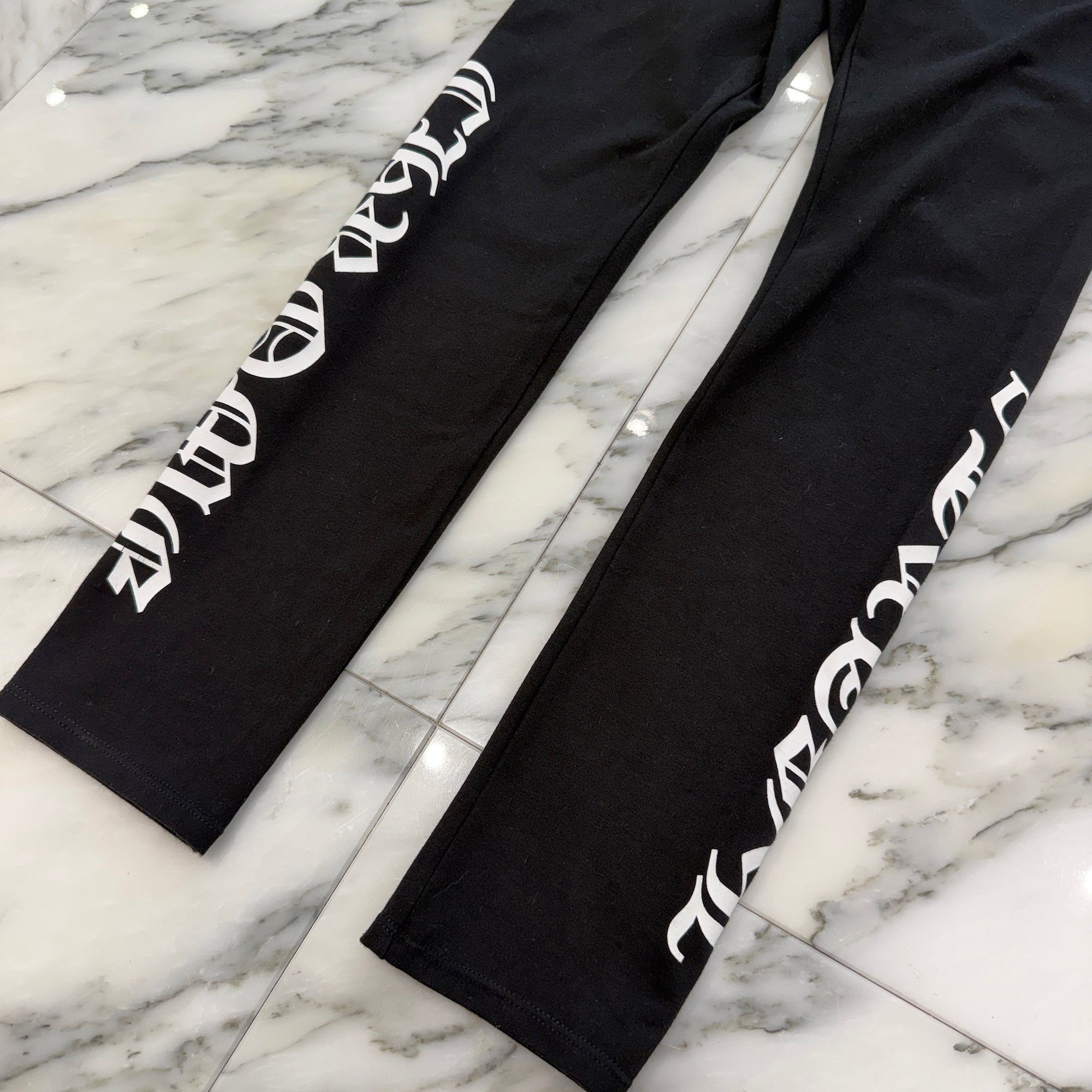 CHROME HEARTS Horseshoe Side Logo Sweat Leggings Size M クロムハーツ ホースシュー サイドロゴ レギンス サイズM