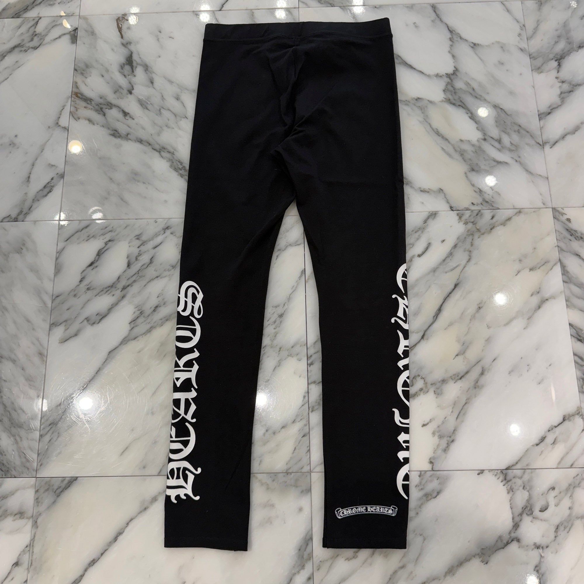 CHROME HEARTS Horseshoe Side Logo Sweat Leggings Size M クロムハーツ ホースシュー サイドロゴ レギンス サイズM