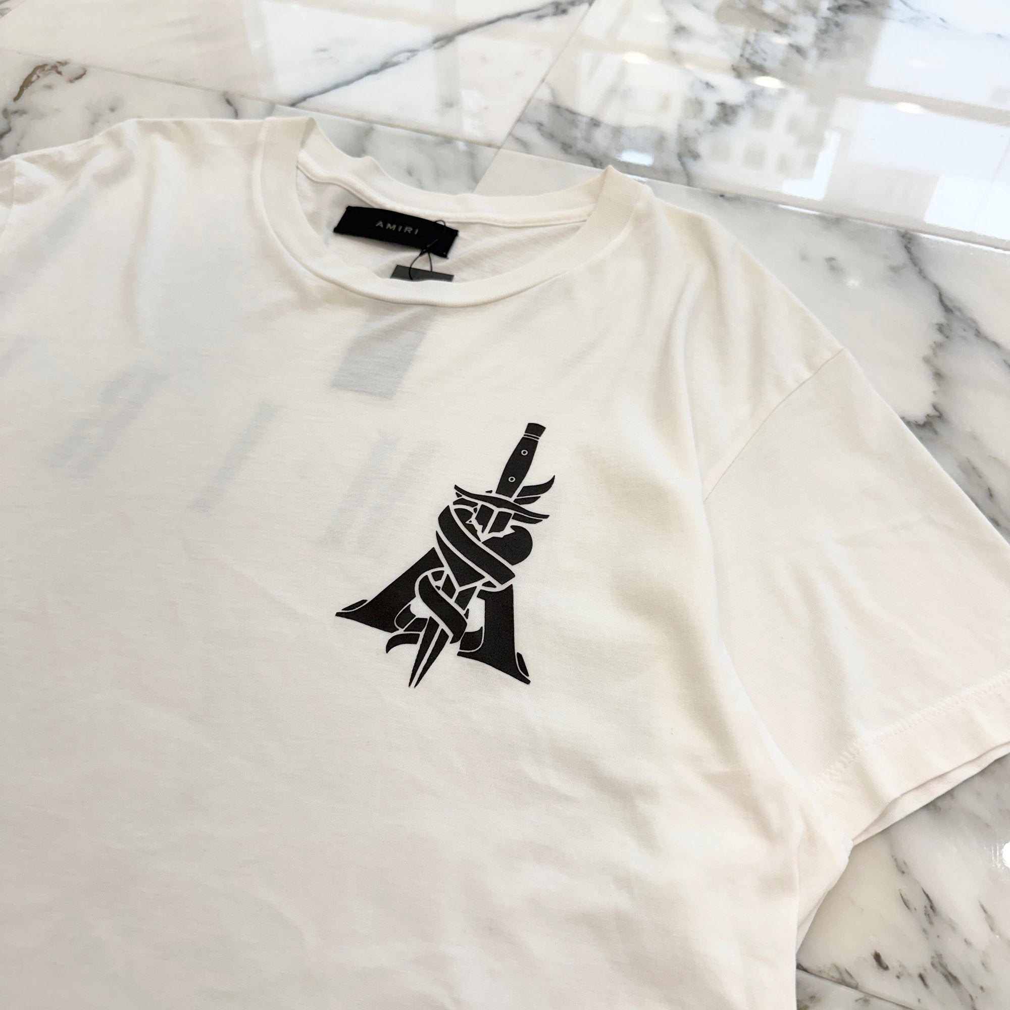 AMIRI 2024SS Sword Logo Back Print Tee Size M アミリ ソード ロゴ バック プリントTシャツ サイズM