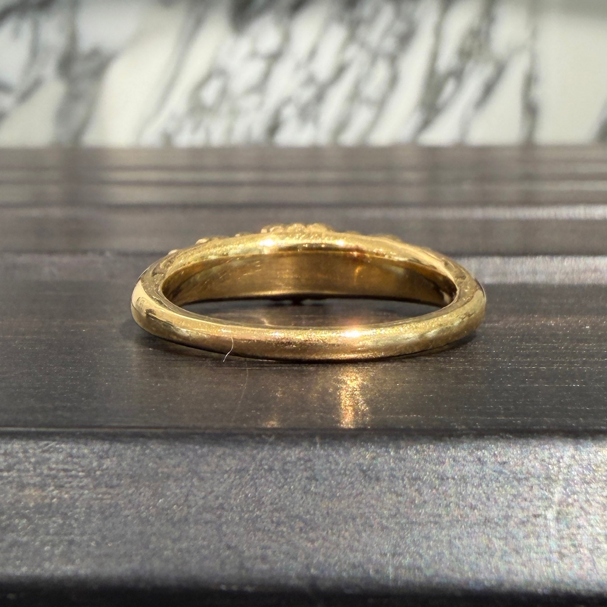 CHROME HEARTS 22K Baby Classic Floral Cross Ring Size 22.5号