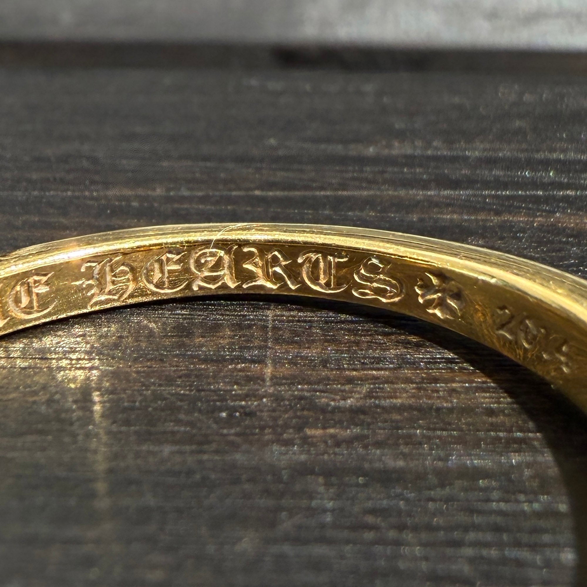 CHROME HEARTS 22K Baby Classic Floral Cross Ring Size 22.5号 クロムハーツ 22K ベイビークラシック フローラルクロス リング サイズ22.5号