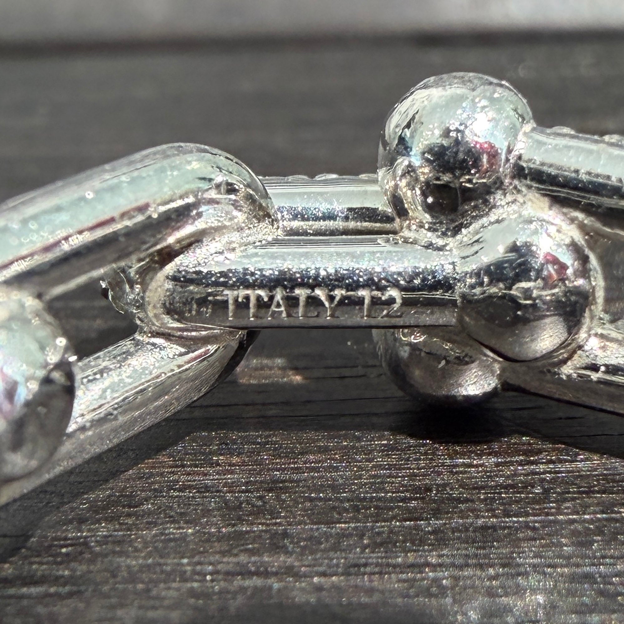 Tiffany＆Co. Au750 WG Hardware Small Link Ring 72669290 Size 6号 ティファニー Au750 WG ハードウェアスモールリンクリング サイズ6号