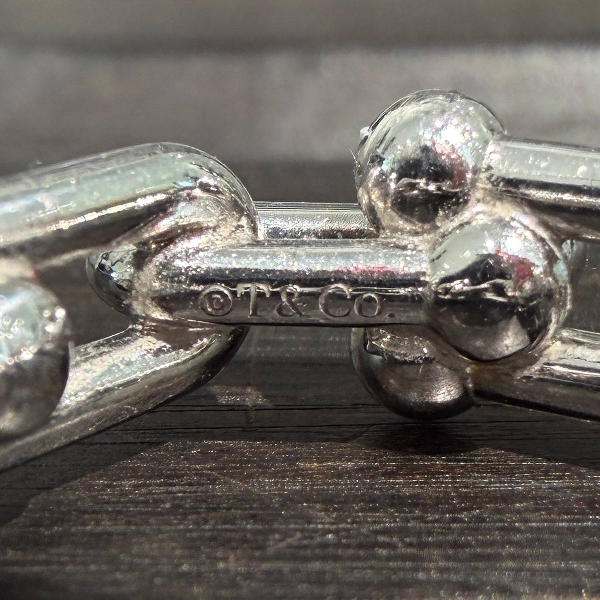 Tiffany＆Co. Au750 WG Hardware Small Link Ring 72669290 Size 6号 ティファニー Au750 WG ハードウェアスモールリンクリング サイズ6号