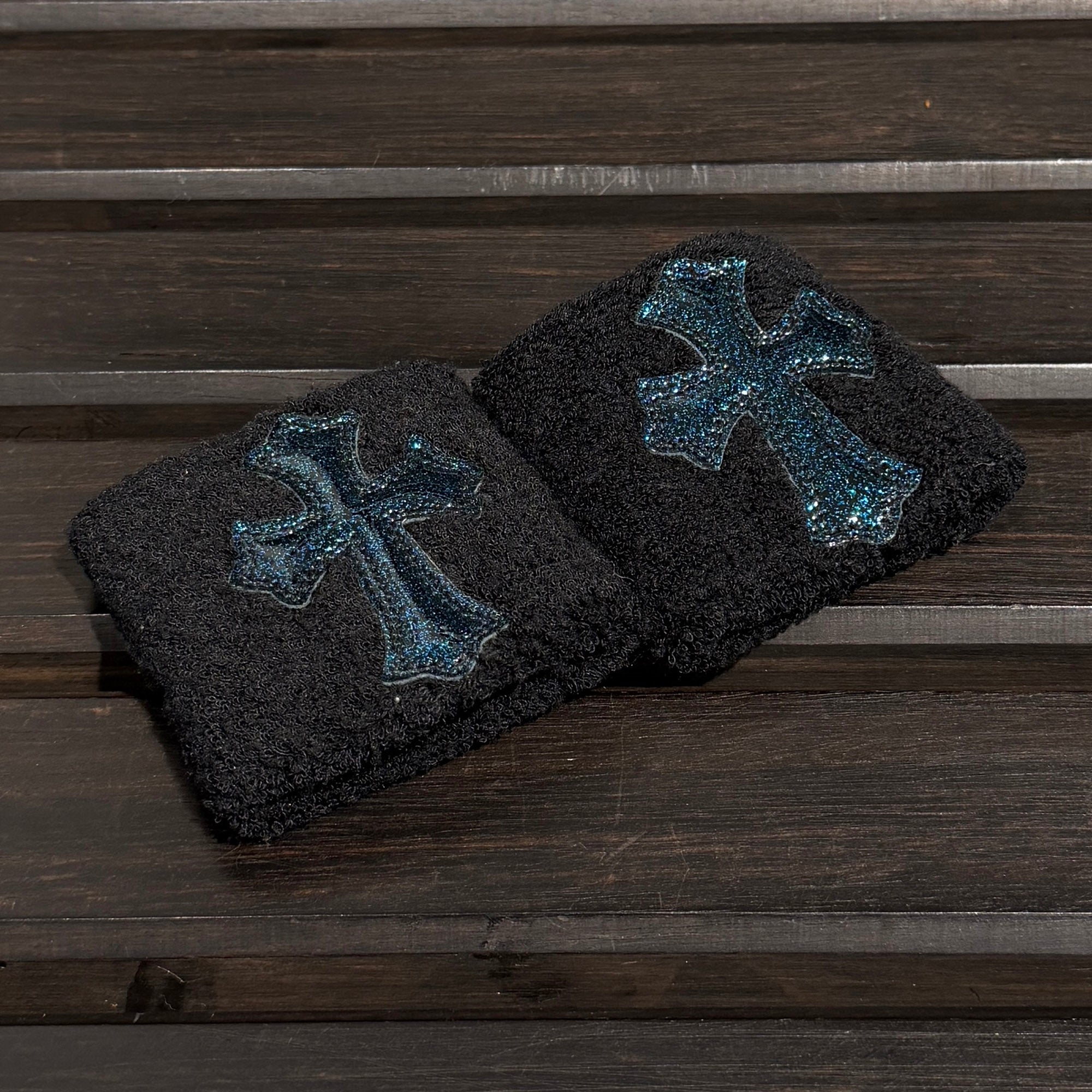 CHROME HEARTS Galaxy Patent Leather Cross Patch Wrist Band Size ONE SIZE (7cm) クロムハーツ ギャラクシーパテントレザー クロスパッチ リストバンド サイズONE SIZE (7cm)