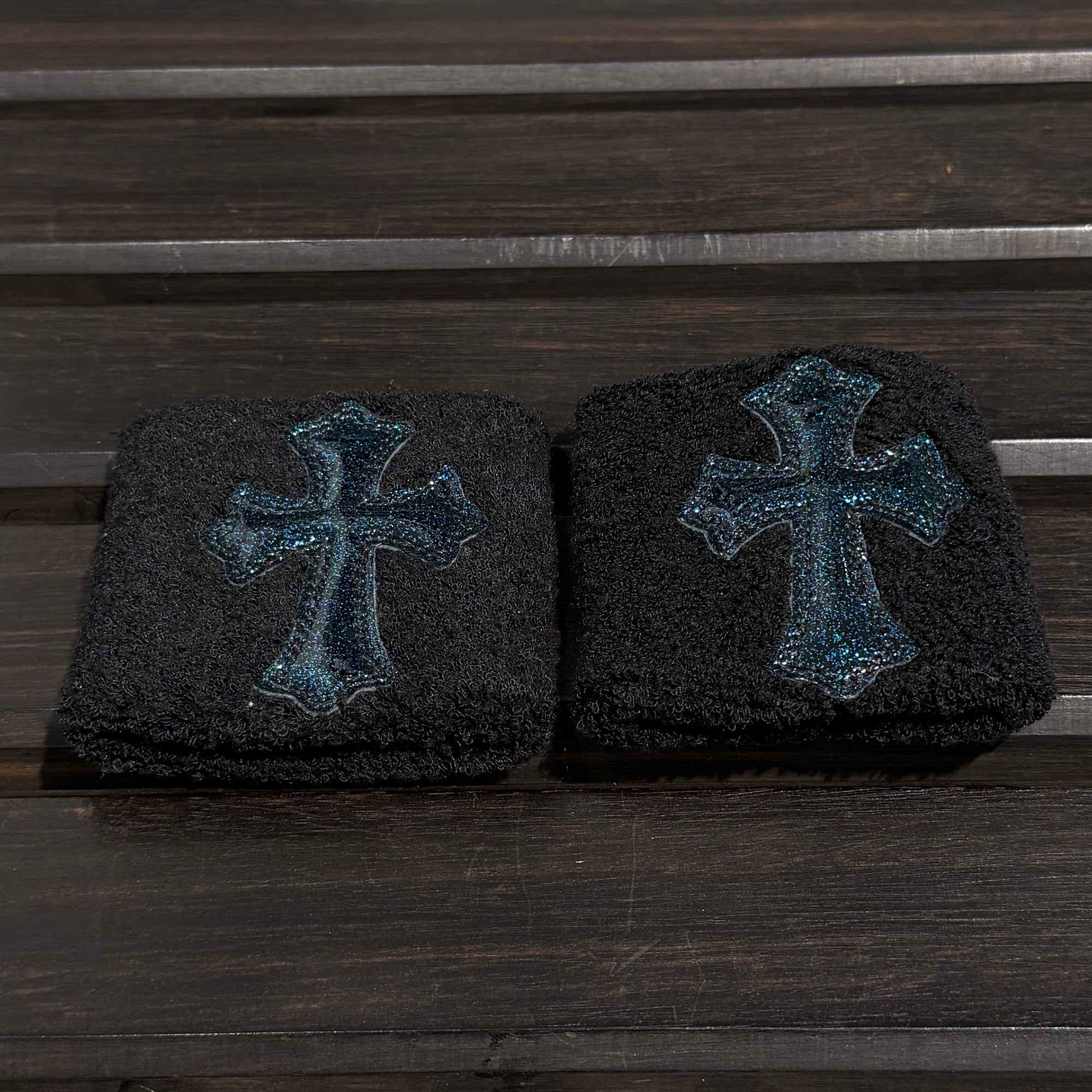 CHROME HEARTS Galaxy Patent Leather Cross Patch Wrist Band Size ONE SIZE (7cm) クロムハーツ ギャラクシーパテントレザー クロスパッチ リストバンド サイズONE SIZE (7cm)