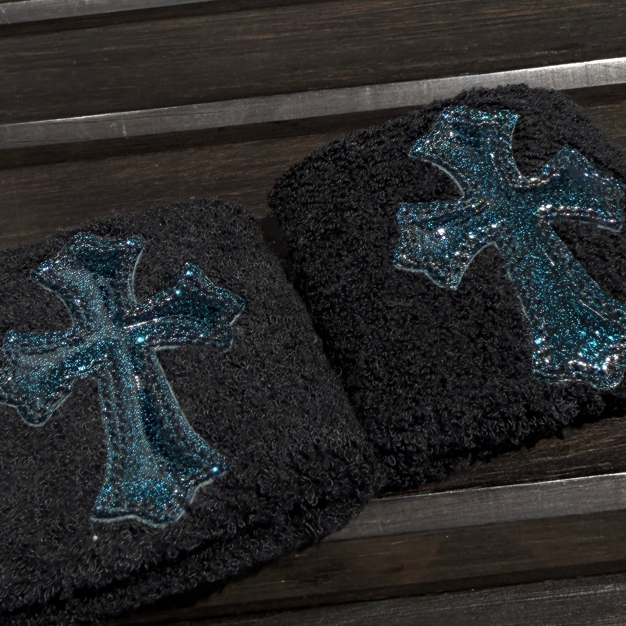 CHROME HEARTS Galaxy Patent Leather Cross Patch Wrist Band Size ONE SIZE (7cm) クロムハーツ ギャラクシーパテントレザー クロスパッチ リストバンド サイズONE SIZE (7cm)