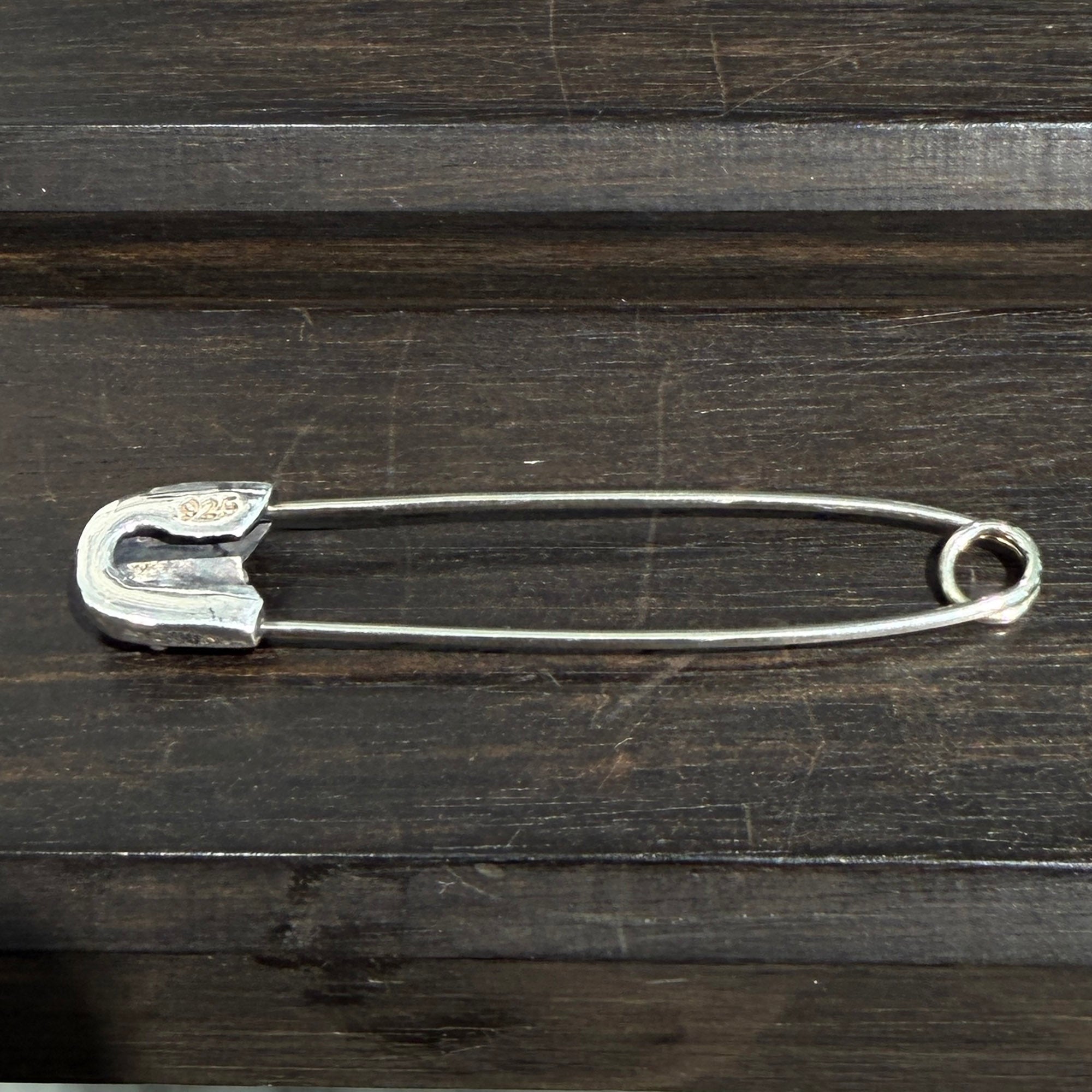 CHROME HEARTS クロムハーツ SAFETY PIN ダイヤ ラージ CHROME HEARTS Large Safety Pin 1 Diamond Pendant Charm クロム