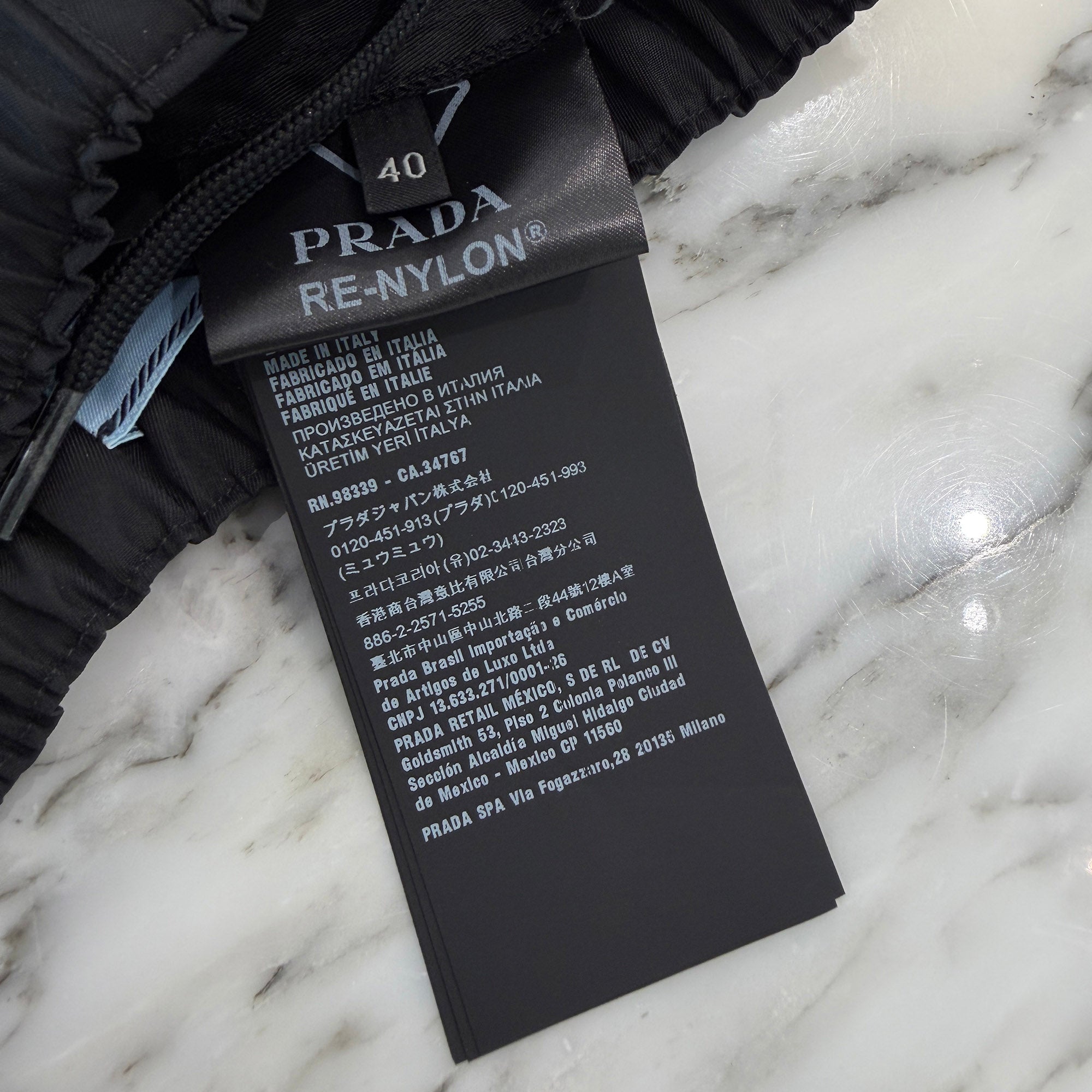 PRADA 2023SS Triangle Logo Plate Re-Nylon Short Pants 22C757 S231 1WQ8 Size 40 プラダ トライアングルロゴプレート リ ナイロン ショートパンツ サイズ40