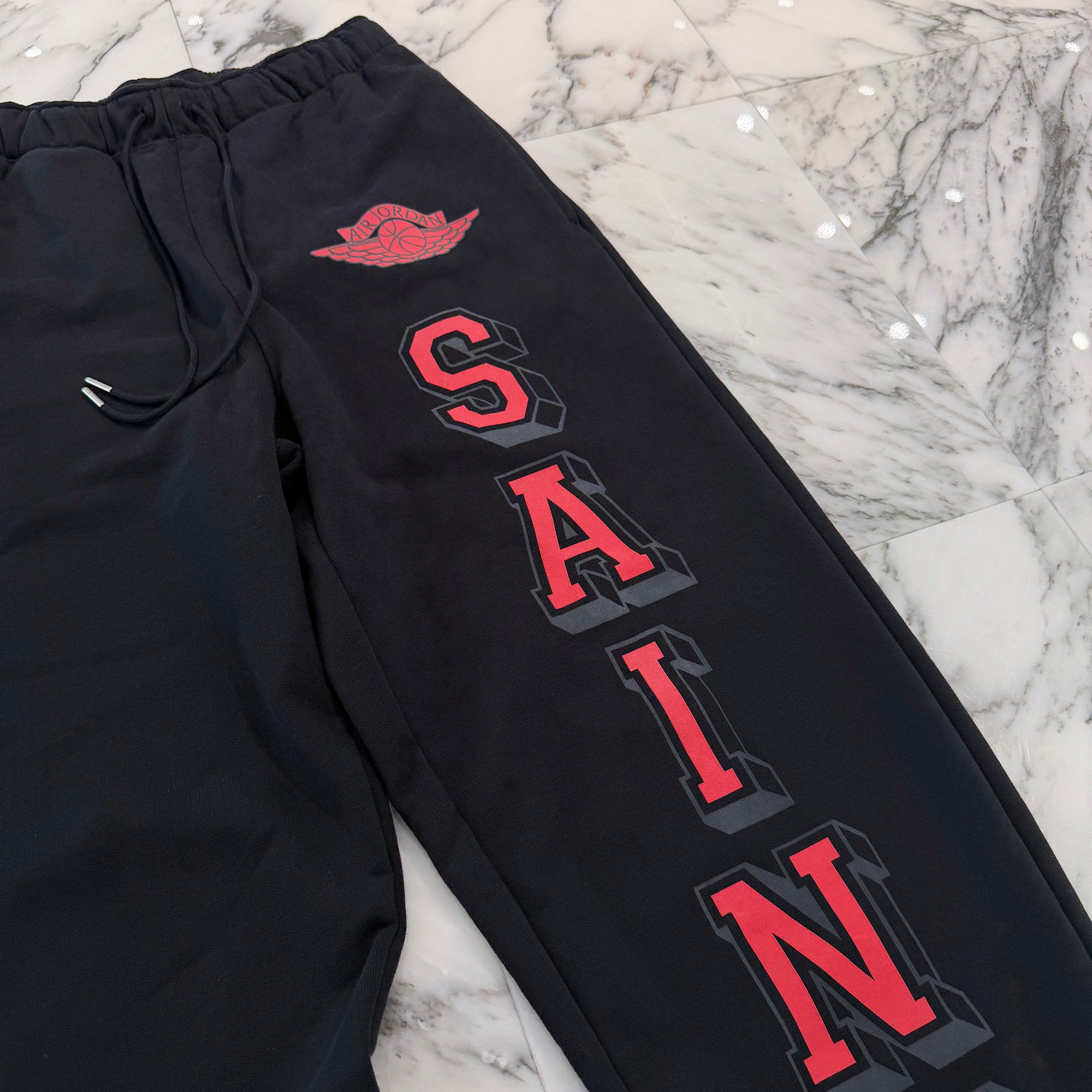 SAINT Mxxxxxx × JORDAN BRAND 2026SS Fleece Sweat Pants SM-MK8-0000-J04 Size S セントマイケル×ジョーダン ブランド フリース スウェット パンツ サイズS