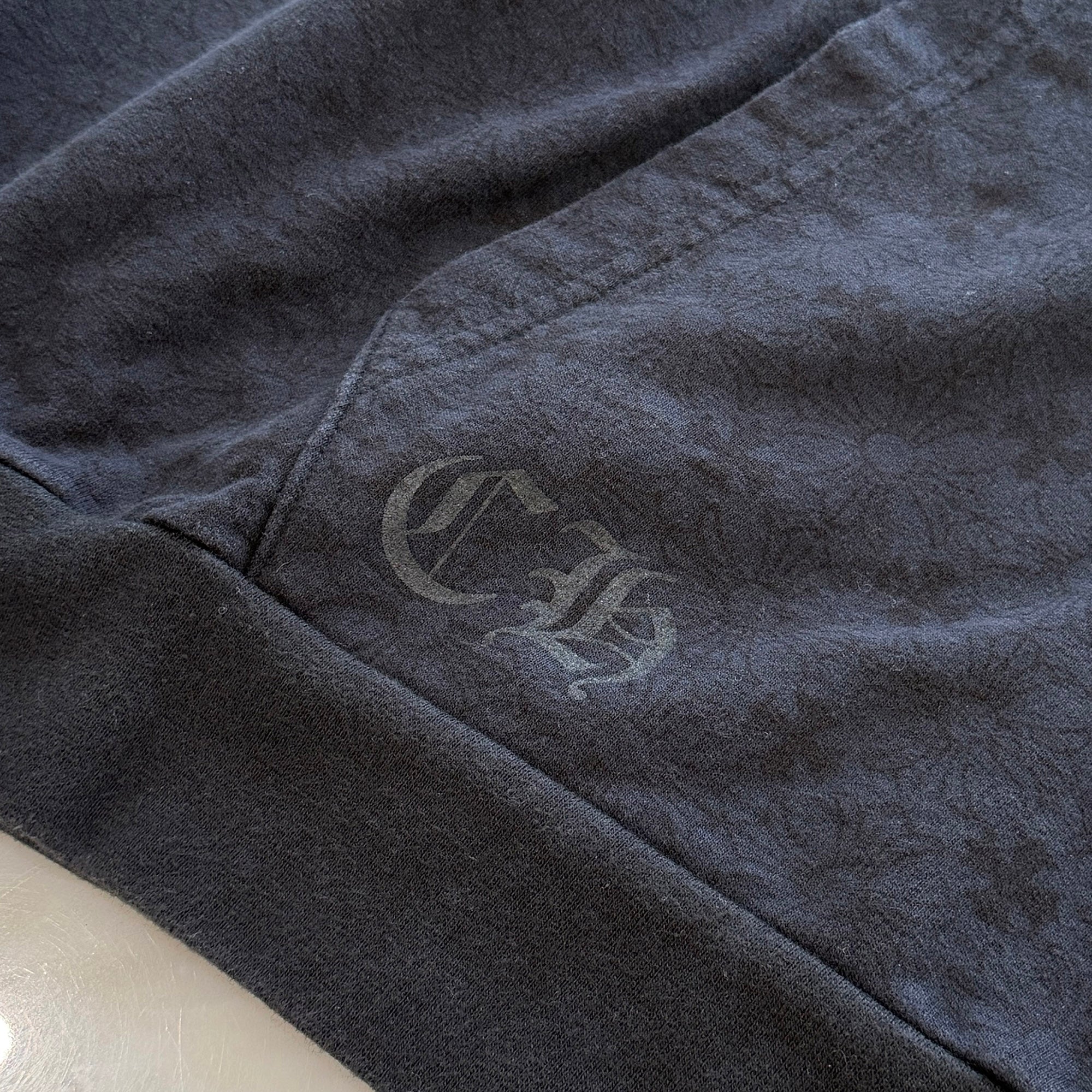 CHROME HEARTS Vertical Logo CH Plus Fuck You Zip Up Hoodie Size XL クロムハーツ ヴァーティカルロゴ CHプラス総柄 ファックユー ジップアップフーディ サイズXL