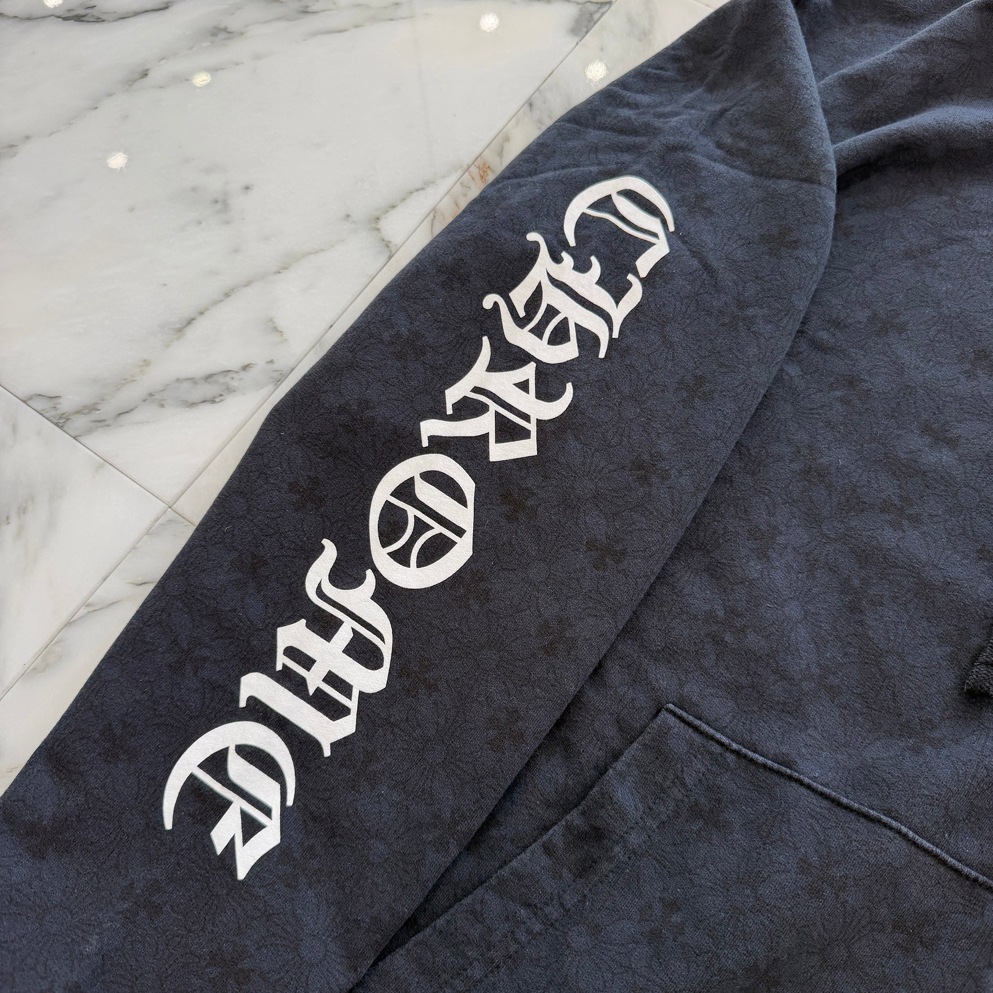 CHROME HEARTS Vertical Logo CH Plus Fuck You Zip Up Hoodie Size XL クロムハーツ ヴァーティカルロゴ CHプラス総柄 ファックユー ジップアップフーディ サイズXL