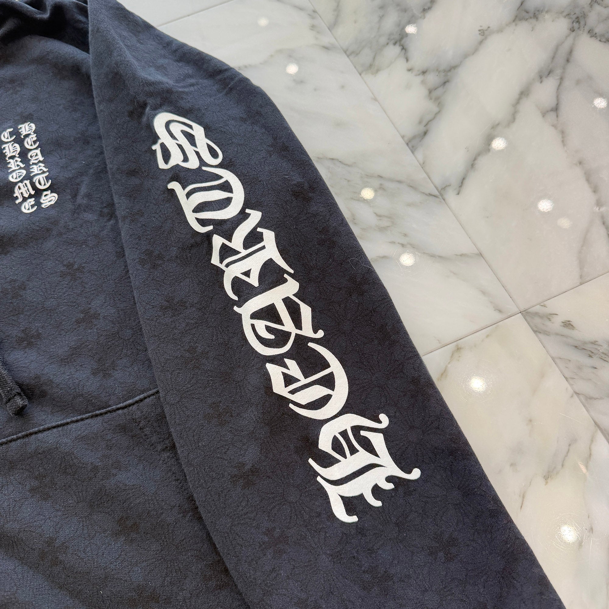CHROME HEARTS Vertical Logo CH Plus Fuck You Zip Up Hoodie Size XL クロムハーツ ヴァーティカルロゴ CHプラス総柄 ファックユー ジップアップフーディ サイズXL