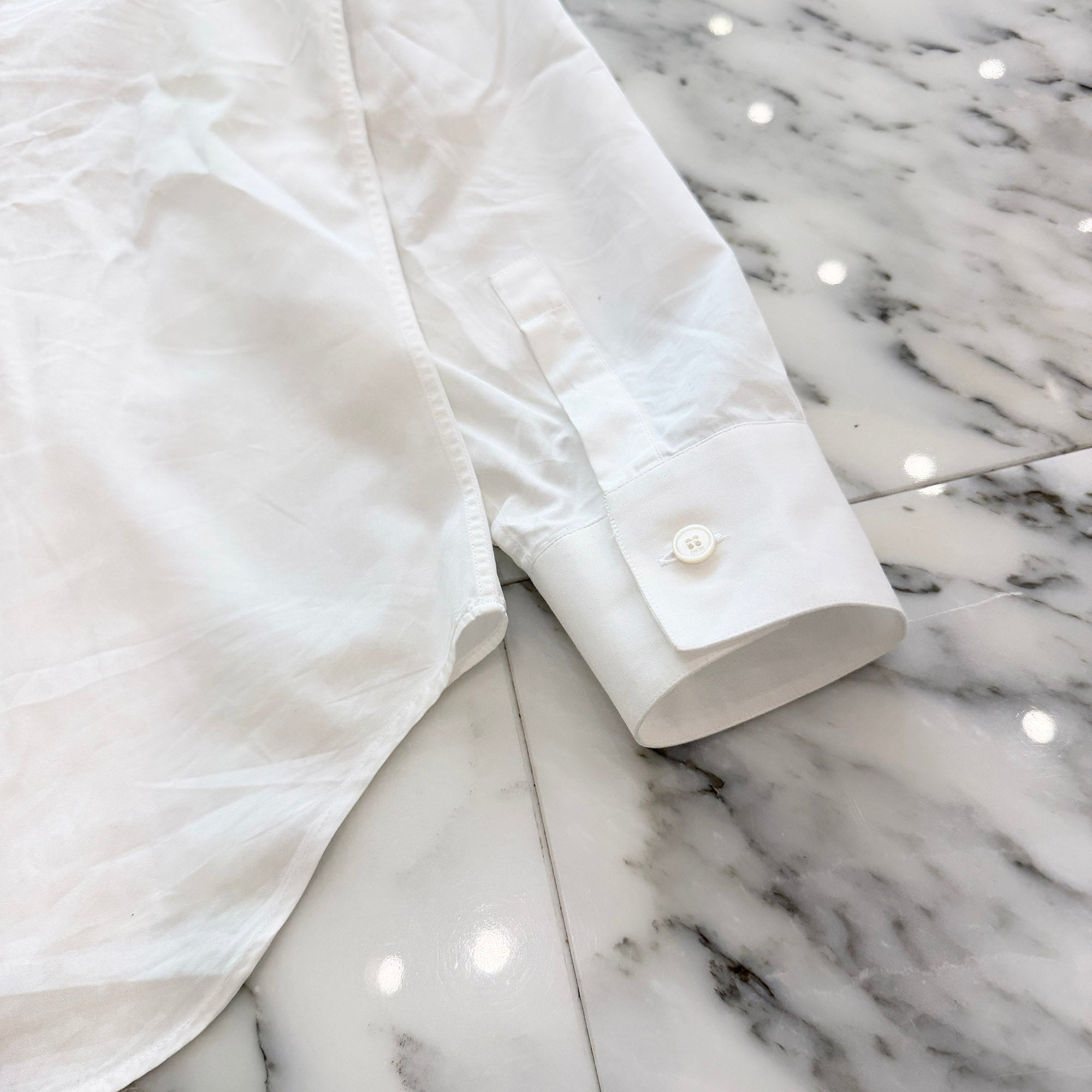 DIOR 2022SS Christian Dior Atelier Logo Embroidery Cotton Shirt 213C543A1581 Size 38 ディオール クリスチャンディオール アトリエ ロゴ刺繍 コットンシャツ サイズ38