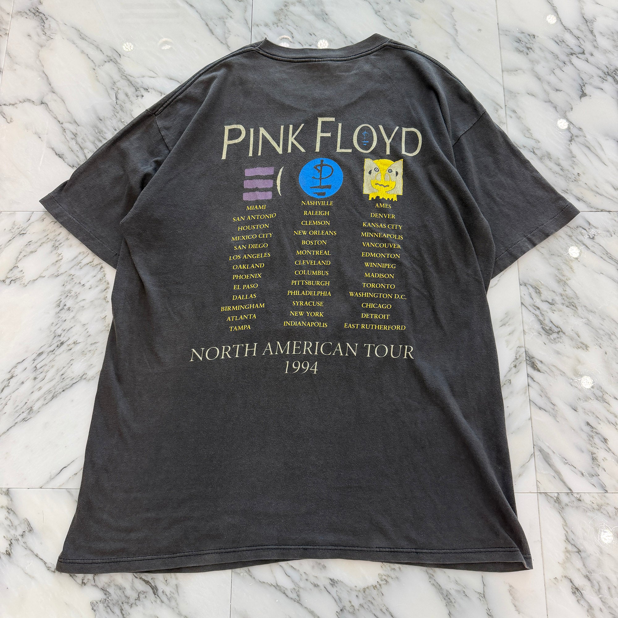 Vintage 90's Pink Floyd "NORTH AMERICAN TOUR 1994" BROCKUM S/S Tee Size XL ヴィンテージ 90's ピンク・フロイド "ノース・アメリカン・ツアー 1994" ブロッカム社製 Tシャツ サイズXL