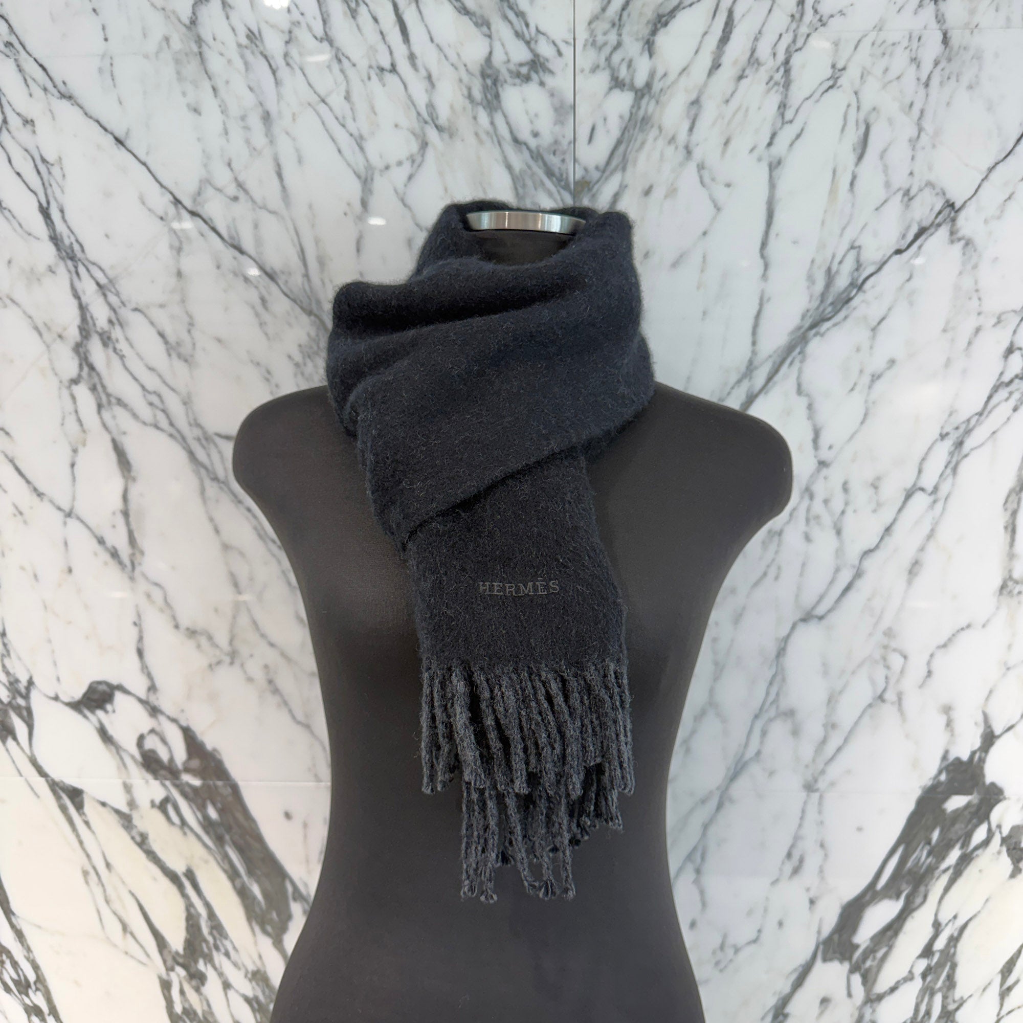 HERMES Recto Verso Reversible Cashmere Scarf H393800T エルメス レクトヴェルソ リバーシブル カシミアマフラー
