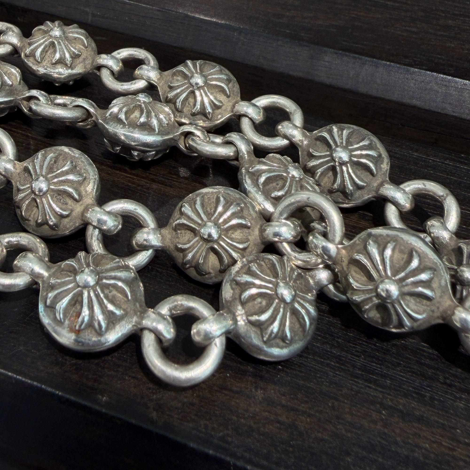 CHROME HEARTS 2CLIP Cross Ball Wallet Chain クロムハーツ 2クリップ