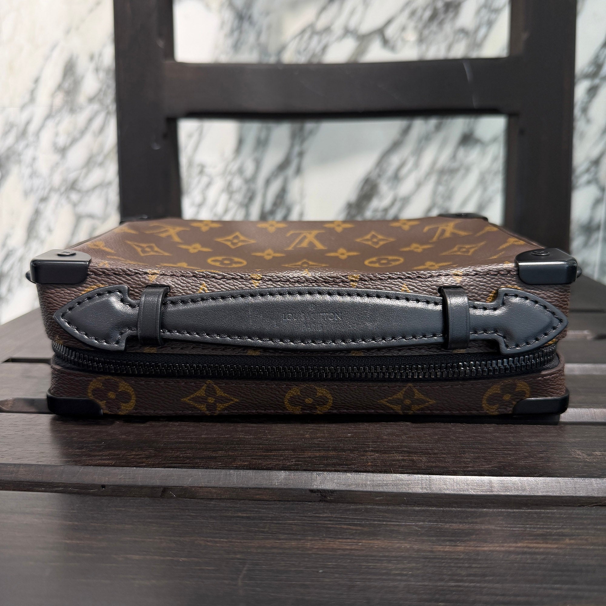LOUIS VUITTON 2022SS Monogram Macassar Handle Soft Trunk Shoulder Bag M45935 ルイヴィトン モノグラム マカサー ハンドル ソフトトランク ショルダーバッグ