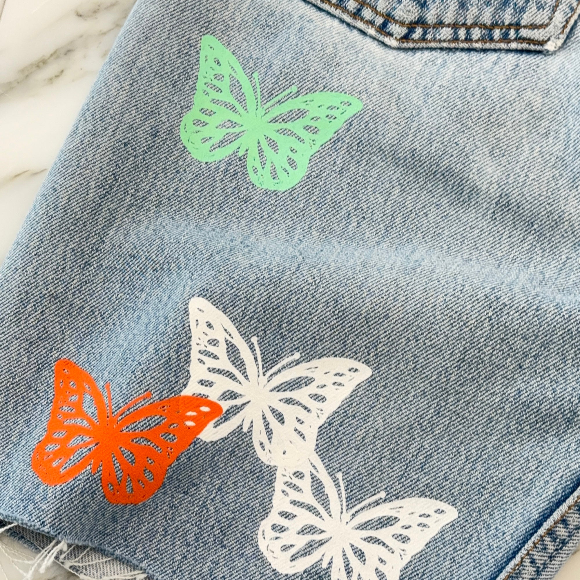 ABOUT DREAMS Butterfly Denim Shorts Size W28 × L32 アバウトドリームズ バタフライ デニムショーツ サイズ W28 × L32