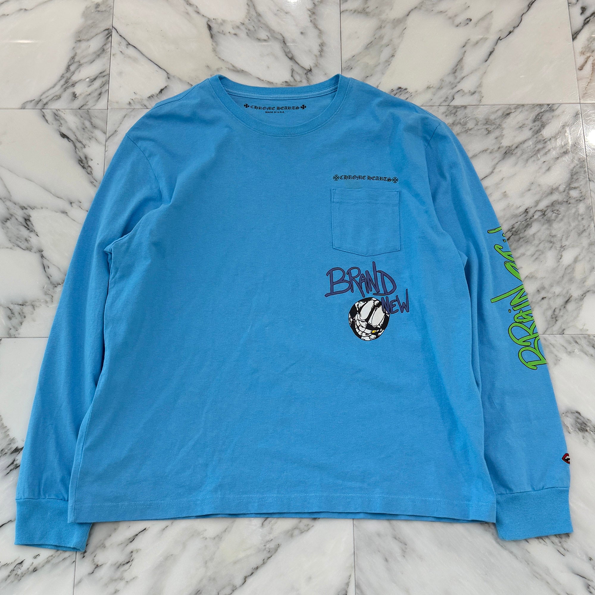 CHROME HEARTS × MATTY BOY 2024SS BRAIN NEW Long Sleeve Tee Size XXL クロムハーツ × マッティボーイ ブレインニュー ロングスリーブTシャツ サイズXXL