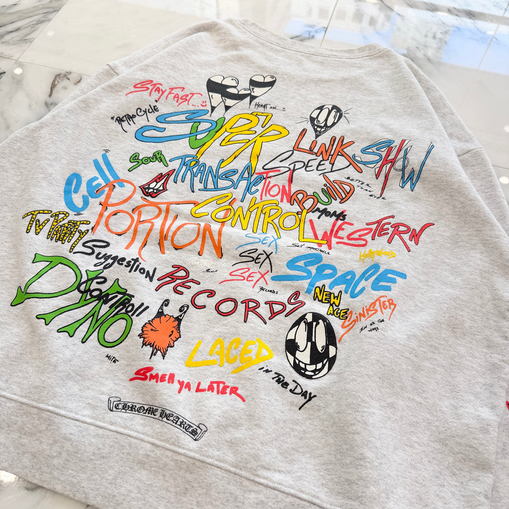 CHROME HEARTS × MATTY BOY 2021SS PPO STAY FAST Sweatshirt Size XL クロムハーツ × マッティボーイ PPO スティファスト スウェットシャツ サイズXL
