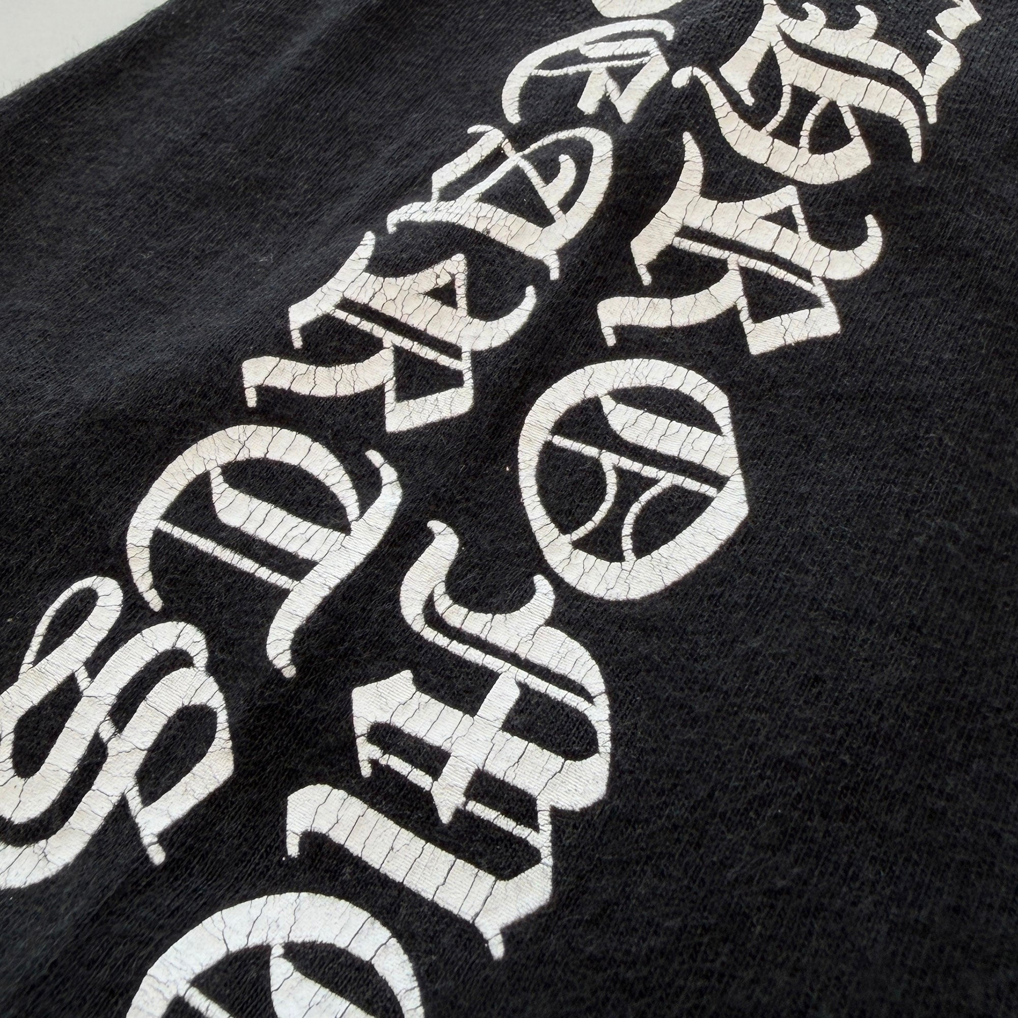 CHROME HEARTS Vertical Logo Back Cemetery Cross Print Tee Size L クロムハーツ ヴァーティカルロゴ バックセメタリークロスプリント Tシャツ サイズL