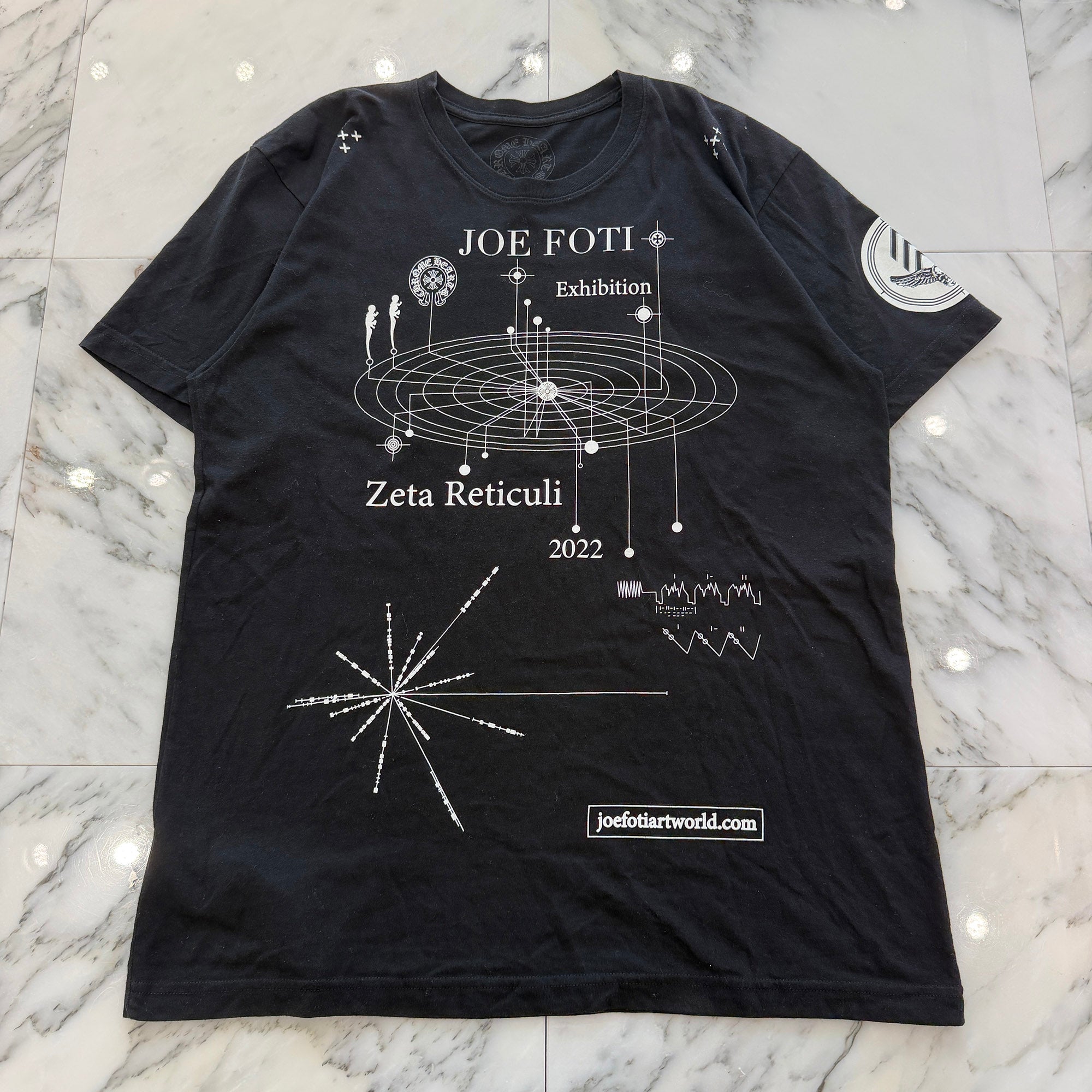 CHROME HEARTS 2022SS JOE FOTI Limited Exhibition Graphic Print Tee Size L クロムハーツ ジョーフォティ リミテッド エキシビジョン グラフィック プリント Tシャツ サイズL