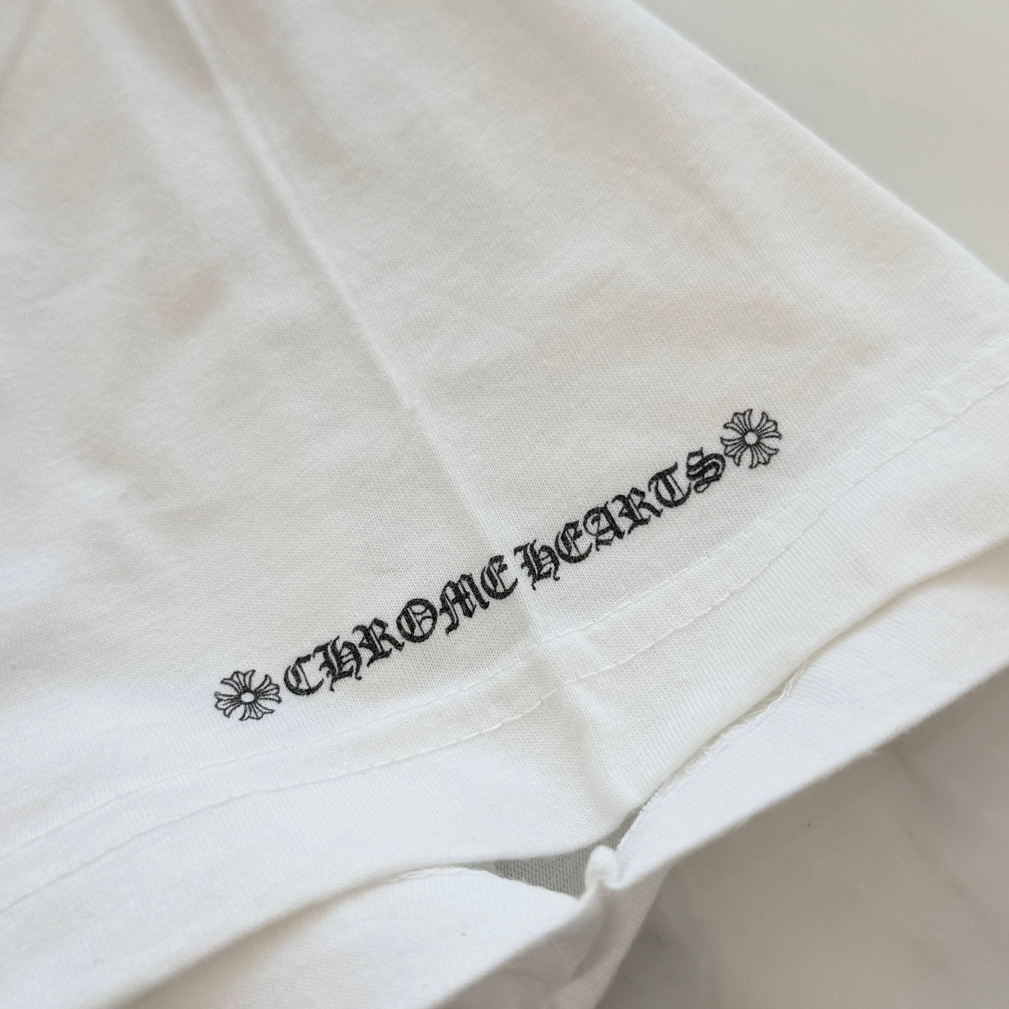 CHROME HEARTS Neck Logo Tee Size L クロムハーツ ネックロゴ Tシャツ サイズL