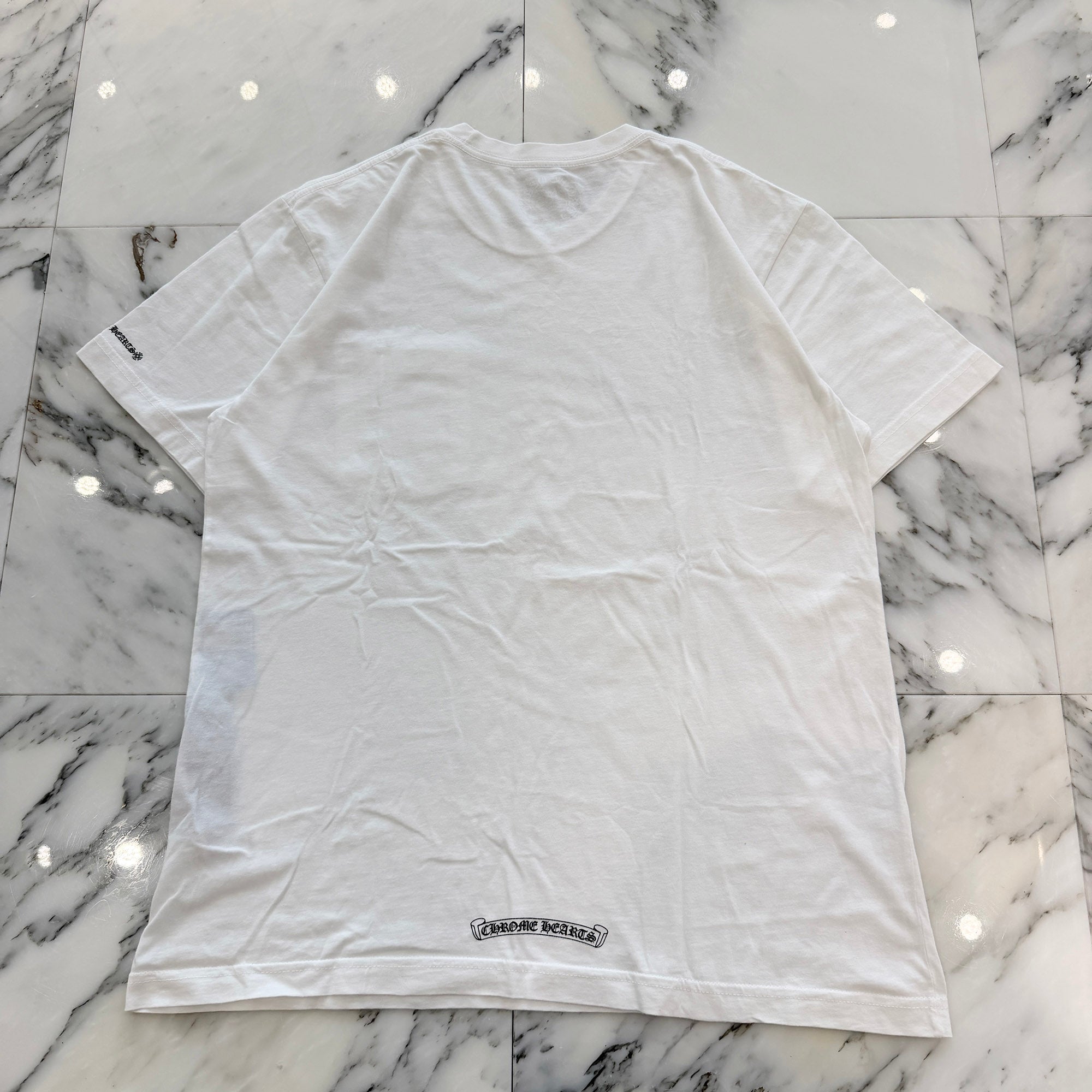 CHROME HEARTS Neck Logo Tee Size L クロムハーツ ネックロゴ Tシャツ サイズL
