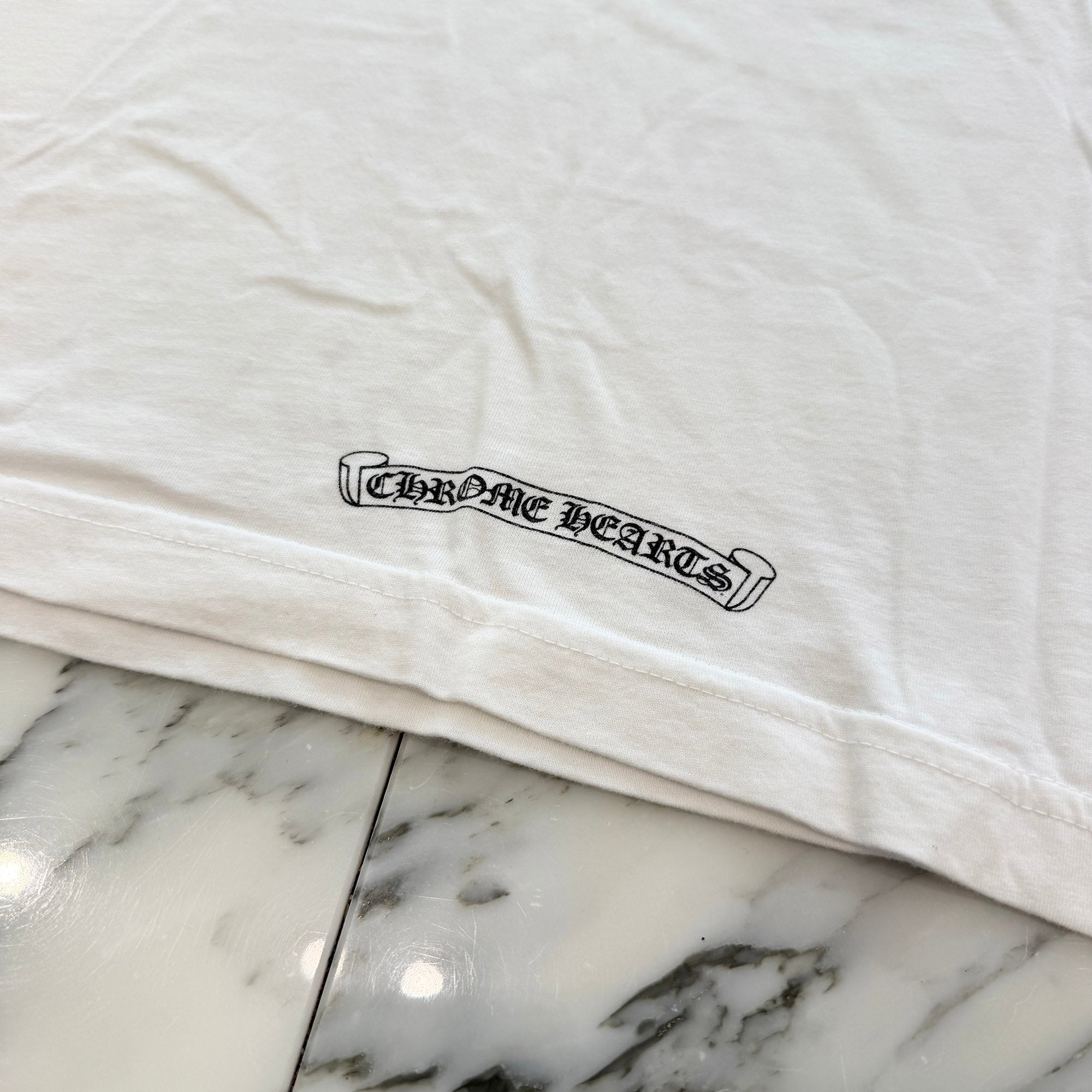 CHROME HEARTS Neck Logo Tee Size L クロムハーツ ネックロゴ Tシャツ サイズL