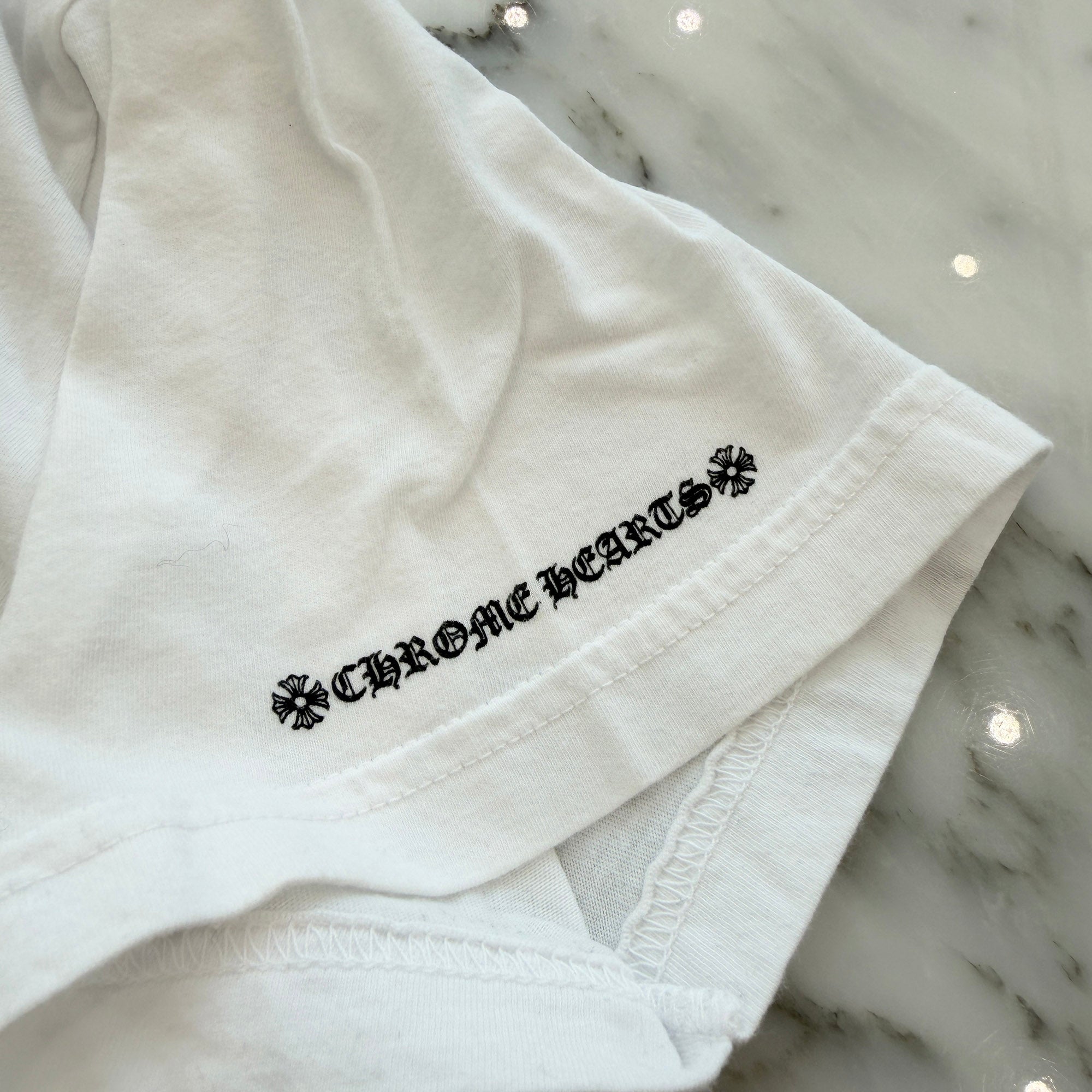 CHROME HEARTS Neck Logo Tee Size L クロムハーツ ネックロゴ Tシャツ サイズL