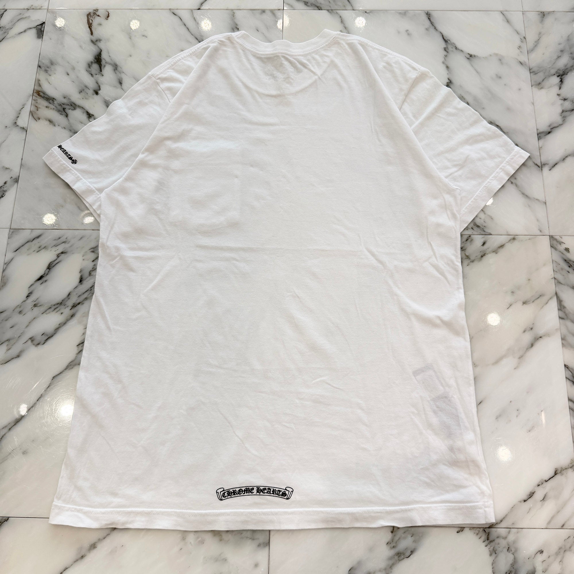 CHROME HEARTS Neck Logo Tee Size L クロムハーツ ネックロゴ Tシャツ サイズL