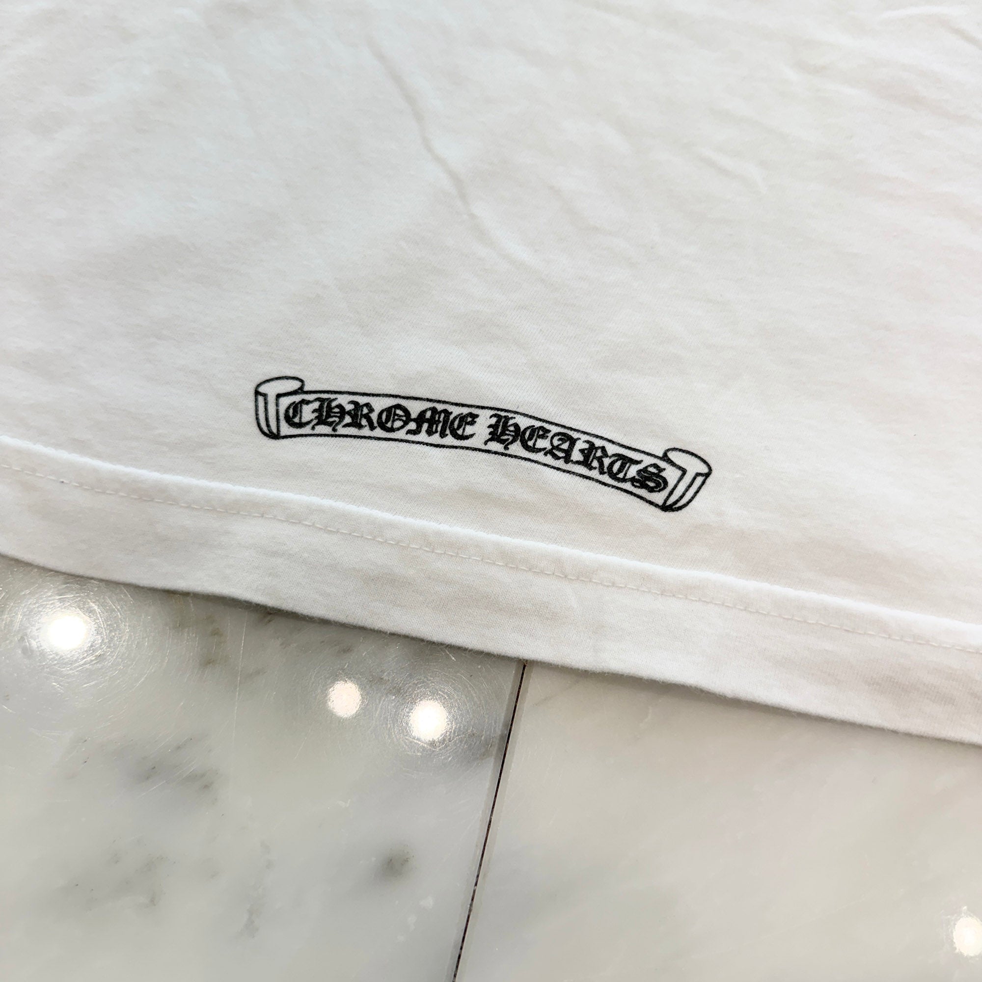 CHROME HEARTS Neck Logo Tee Size L クロムハーツ ネックロゴ Tシャツ サイズL