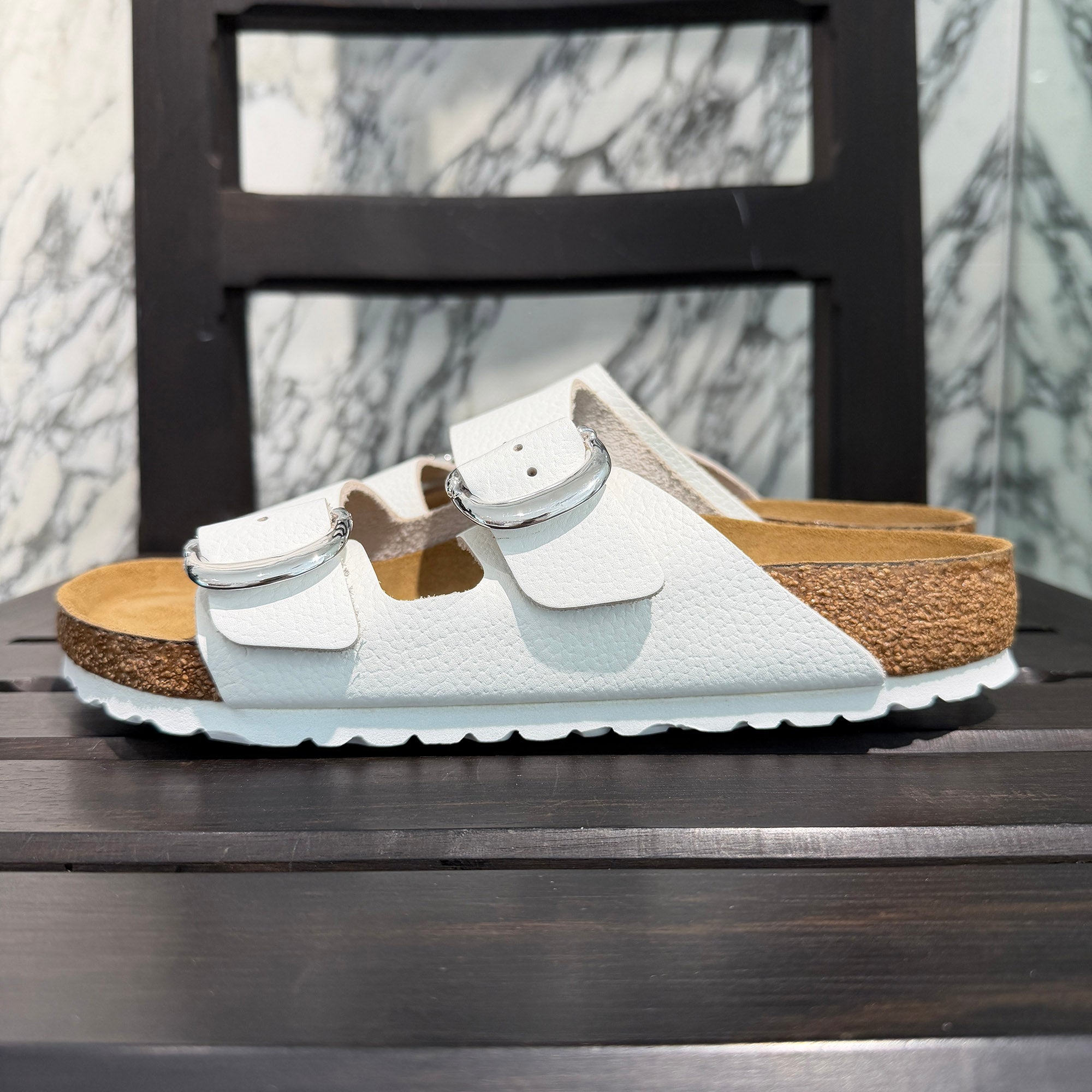 CHROME HEARTS × BIRKENSTOCK Gunslinger Buckle Arizona Leather Sandals Size 38 (24.5cm) クロムハーツ × ビルケンシュトック ガンスリンガーバックル アリゾナ レザー サンダル サイズ38 (24.5cm)