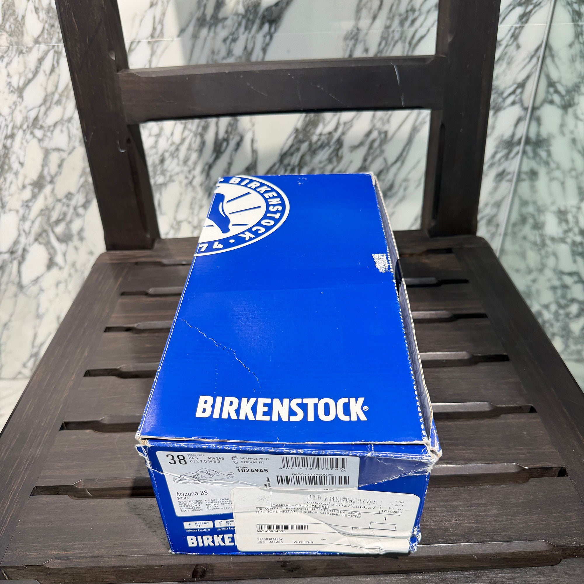 CHROME HEARTS × BIRKENSTOCK Gunslinger Buckle Arizona Leather Sandals Size 38 (24.5cm) クロムハーツ × ビルケンシュトック ガンスリンガーバックル アリゾナ レザー サンダル サイズ38 (24.5cm)