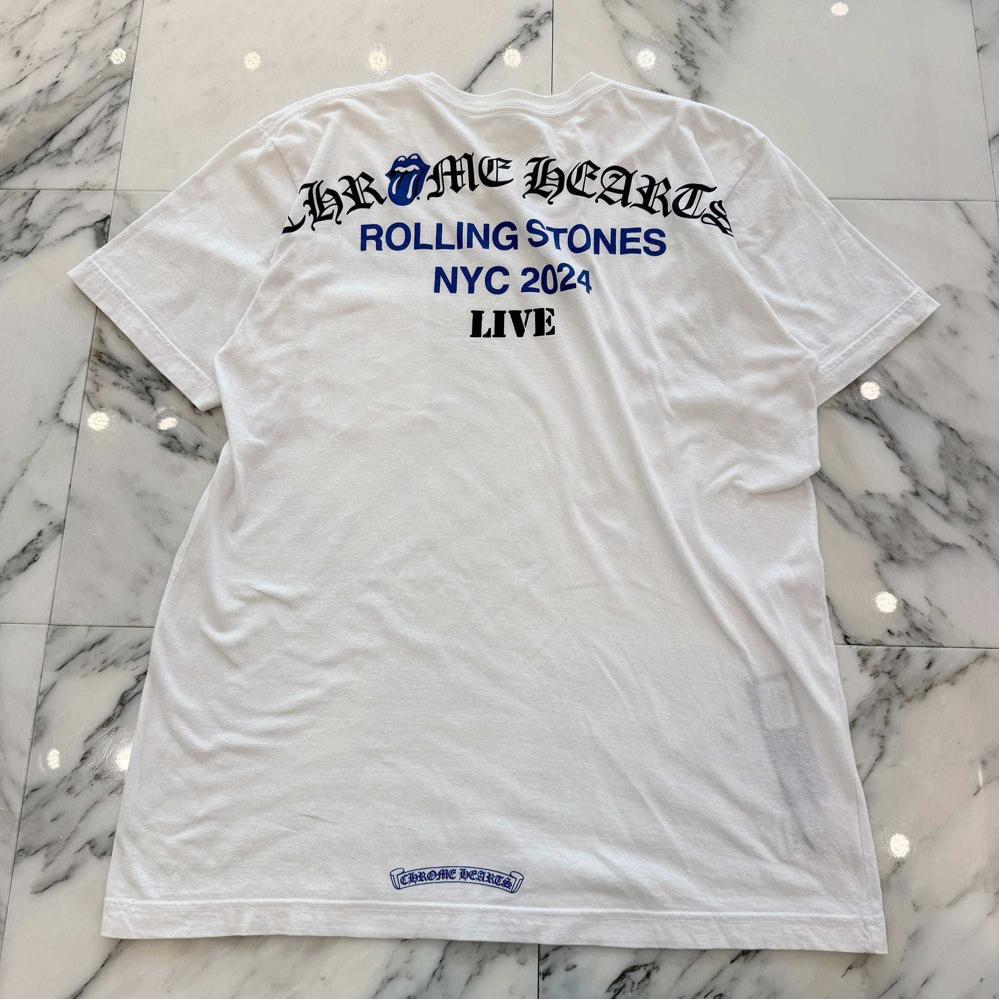 CHROME HEARTS × The Rolling Stones Las Vegas Limited Lip And Tongue Arch Logo Tee Size L クロムハーツ × ローリングストーンズ ラスベガス限定 リップアンドタン アーチロゴ Tシャツ サイズL