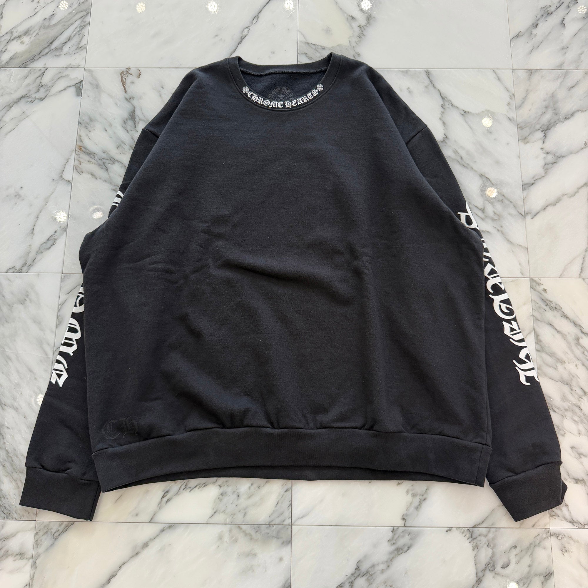 CHROME HEARTS Neck Logo Crewneck Sweatshirt Size XL クロムハーツ ネックロゴクルーネックスウェットシャツ サイズXL