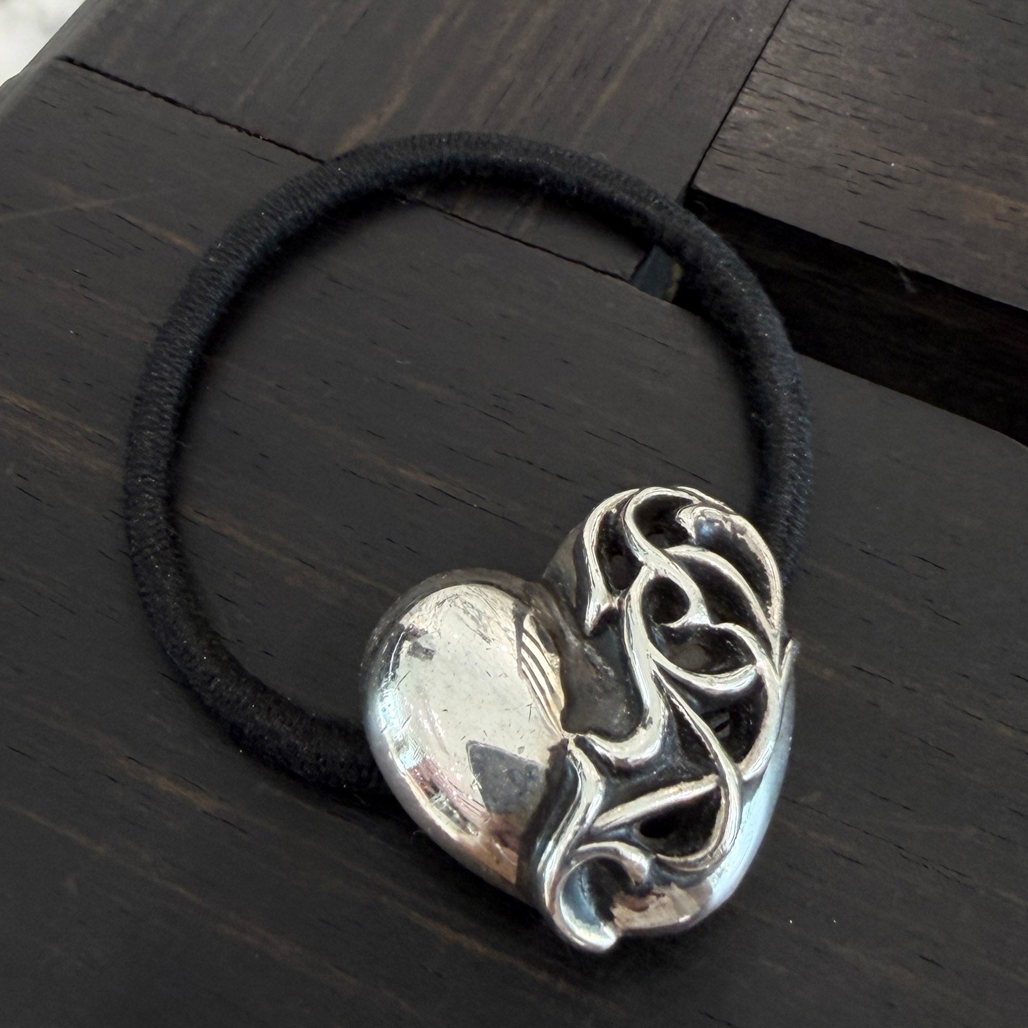 CHROME HEARTS VINY HEART HAIR BAND クロムハーツ ヴィニーハート ヘアバンド