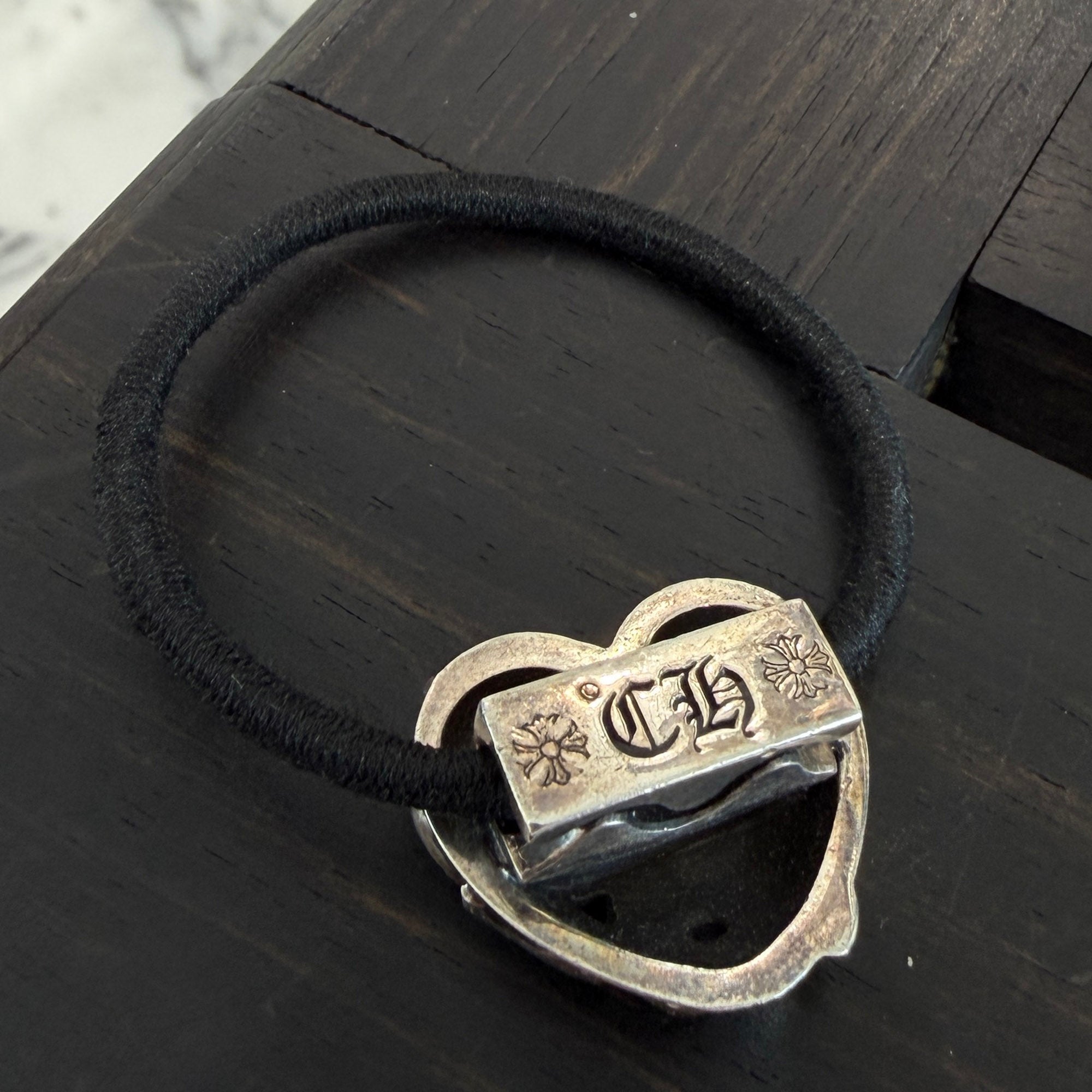 CHROME HEARTS VINY HEART HAIR BAND クロムハーツ ヴィニーハート ヘアバンド