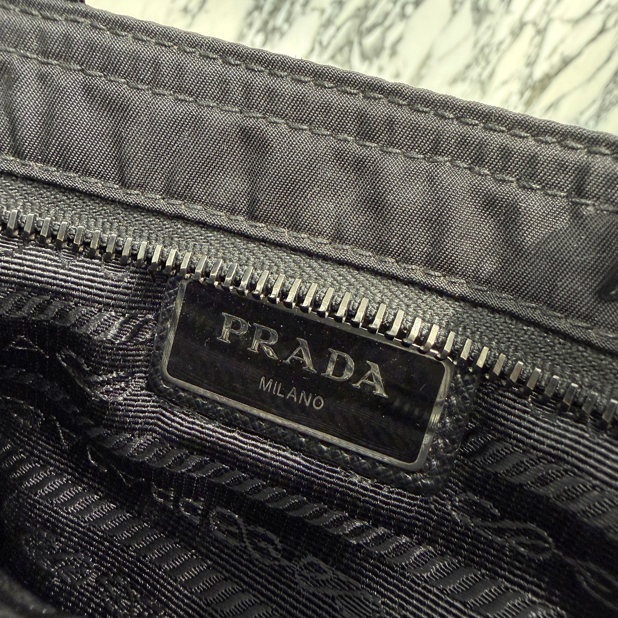 PRADA Triangle Logo Plate Re Nylon Saffiano Leather Shoulder Bag プラダ トライアングル ロゴプレート リナイロン サフィアーノレザー ショルダーバッグ