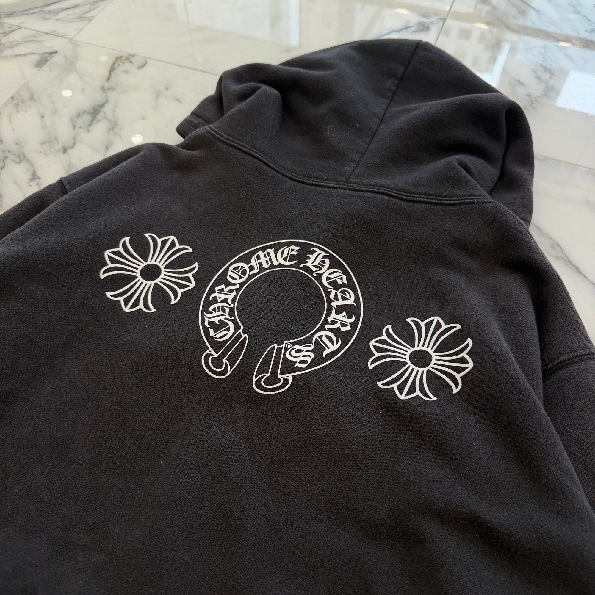 CHROME HEARTS FUCK YOU Back Horseshoe Side CH Plus Zip Up Hoodie Size L クロムハーツ ファックユー バックホースシュー サイドCHプラス ジップアップ フーディ サイズL