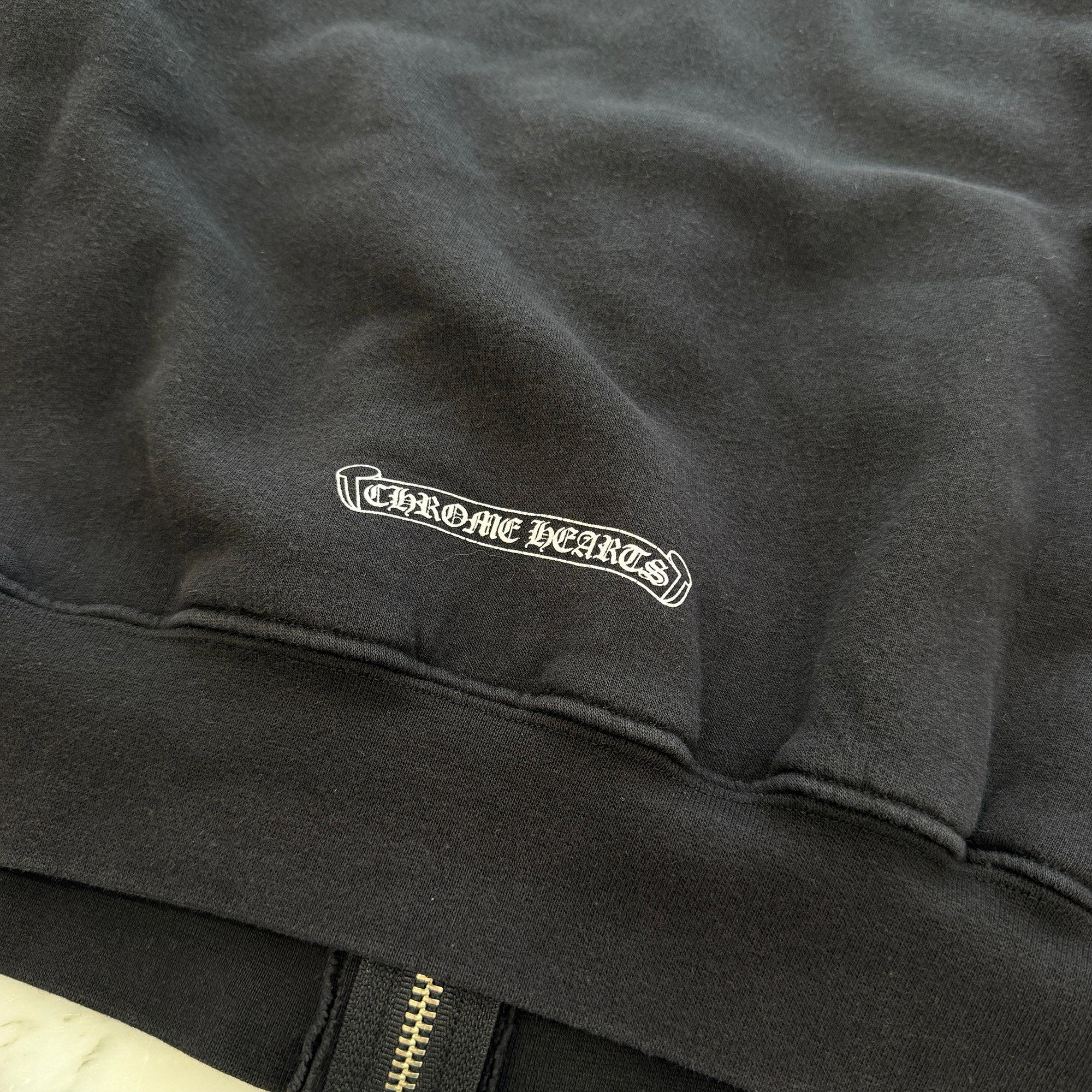 CHROME HEARTS FUCK YOU Back Horseshoe Side CH Plus Zip Up Hoodie Size L クロムハーツ ファックユー バックホースシュー サイドCHプラス ジップアップ フーディ サイズL